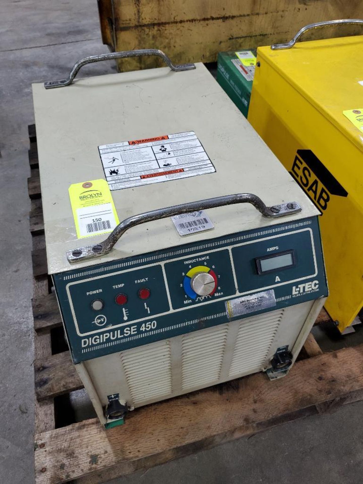 L-Tec Digipulse 450 welder power supply. 208/230/460v 3 phase.