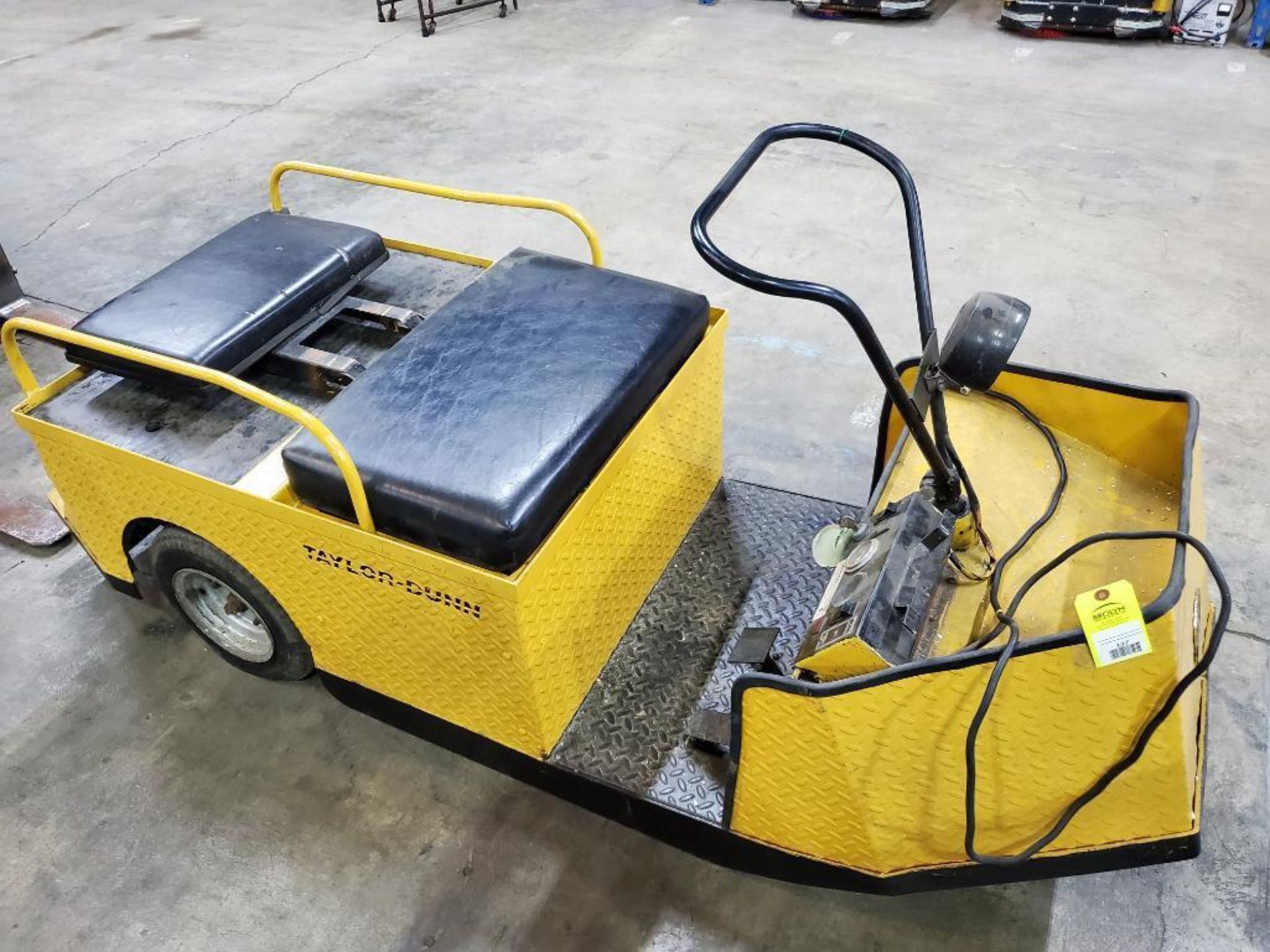 Taylor Dunn electric factory cart. 24 volt. Said to have newer batteries.