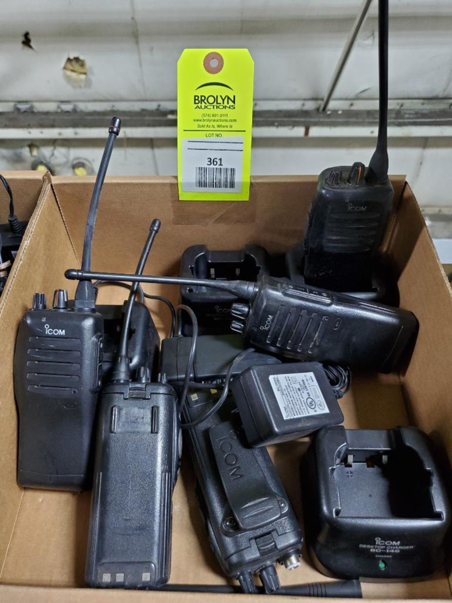 Large assortment of walkie talkies.