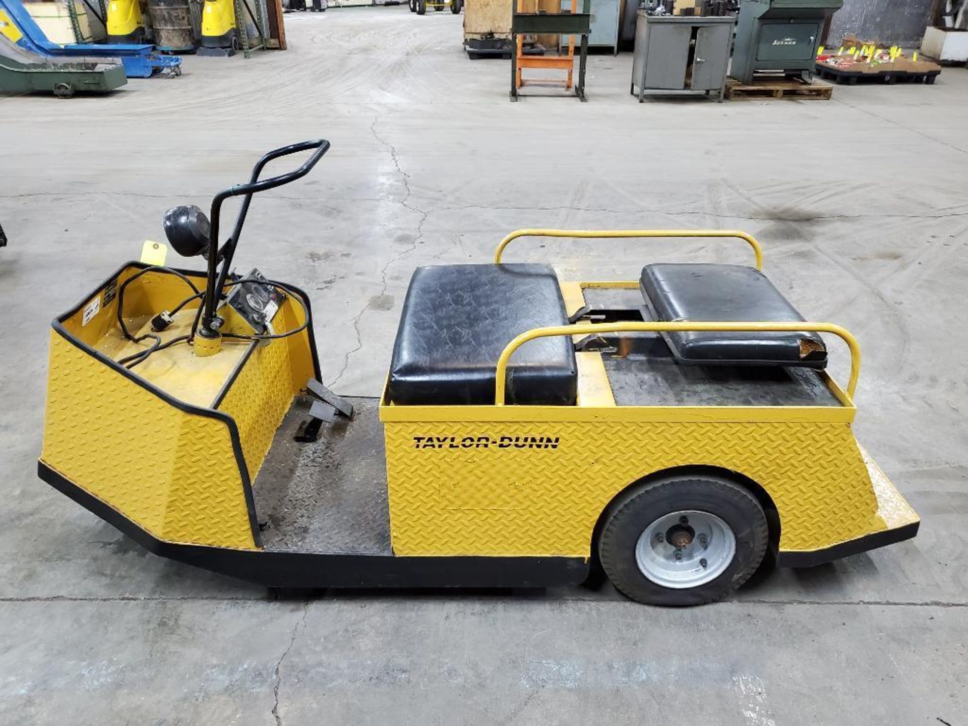 Taylor Dunn electric factory cart. 24 volt. Said to have newer batteries. - Image 10 of 11