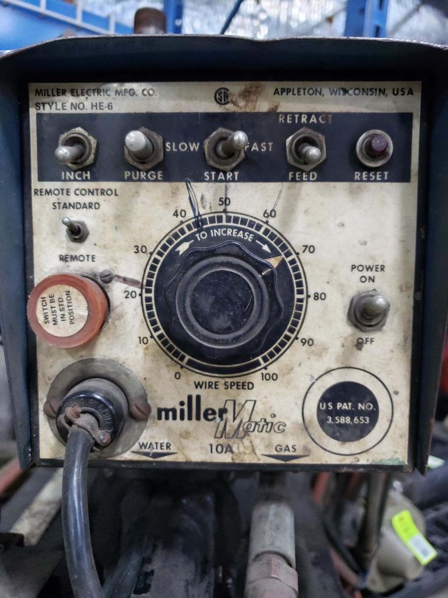 Miller welder model CP-200 with wire feeder. - Image 4 of 6