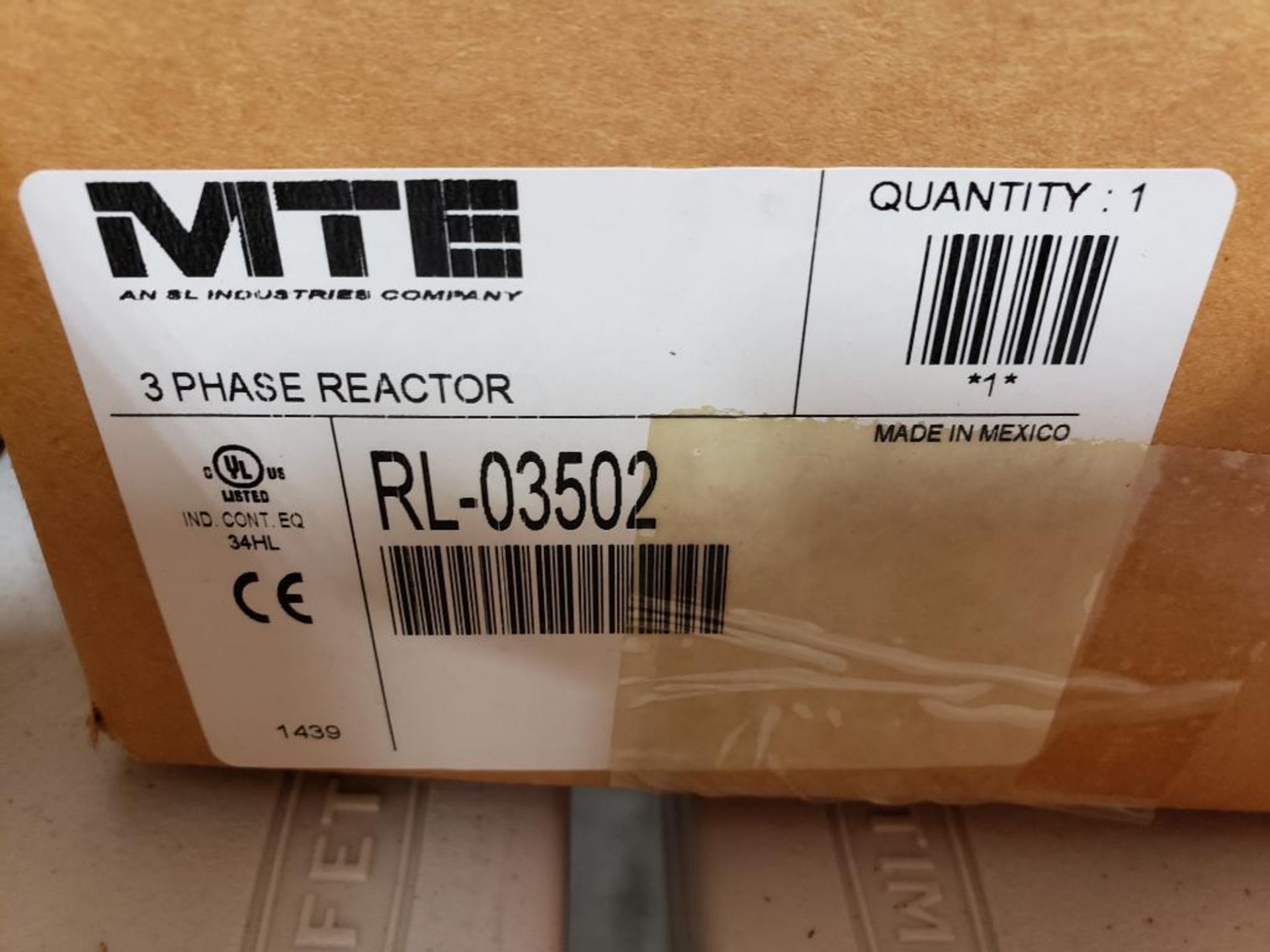 MTE line reactor. Model RL-03502. New in box. - Image 3 of 3