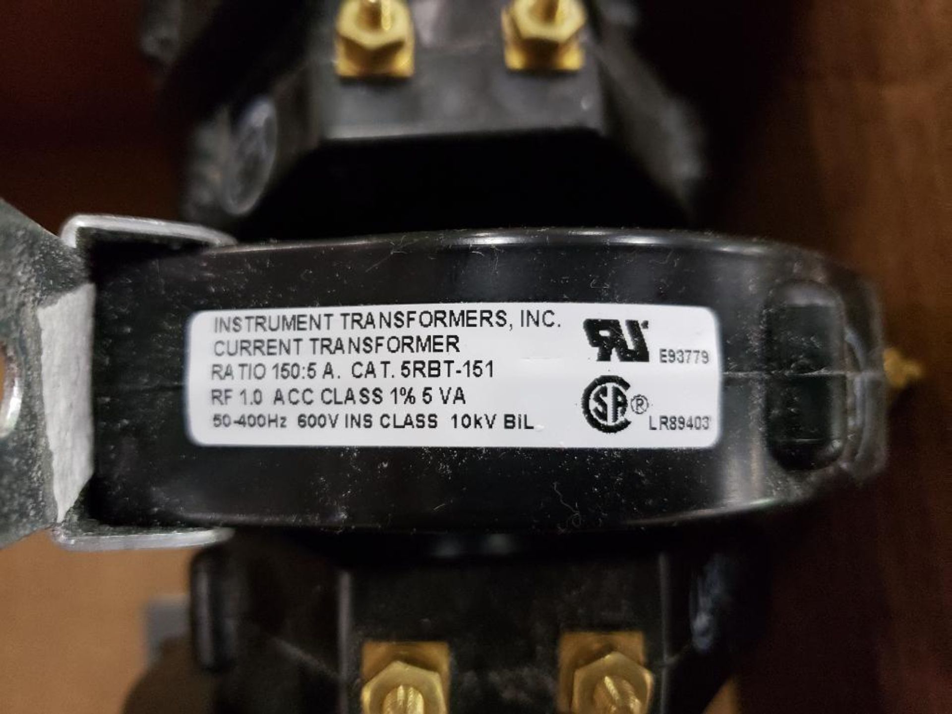 Qty 10 - Instrument Transformers Inc Current Transformer. Catalog 5RBT-151. New as pictured. - Image 2 of 3
