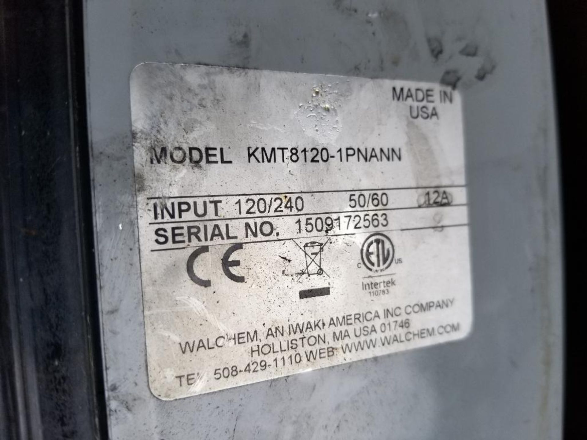 Walchem Data Logic model KMT8120-1PNANN controller. - Image 4 of 4