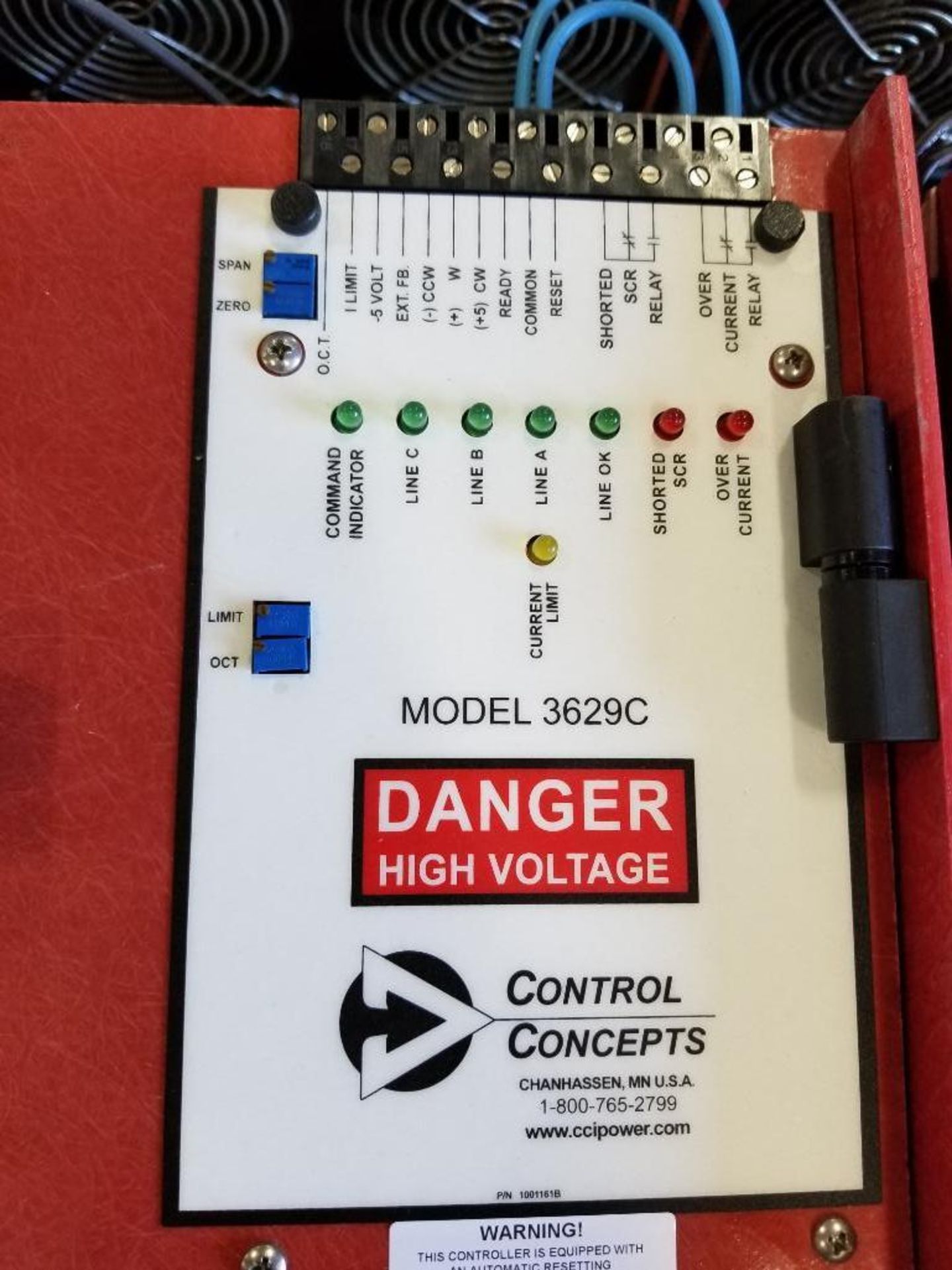 Concept Controls SCR controller. Model 3629C. - Image 2 of 4