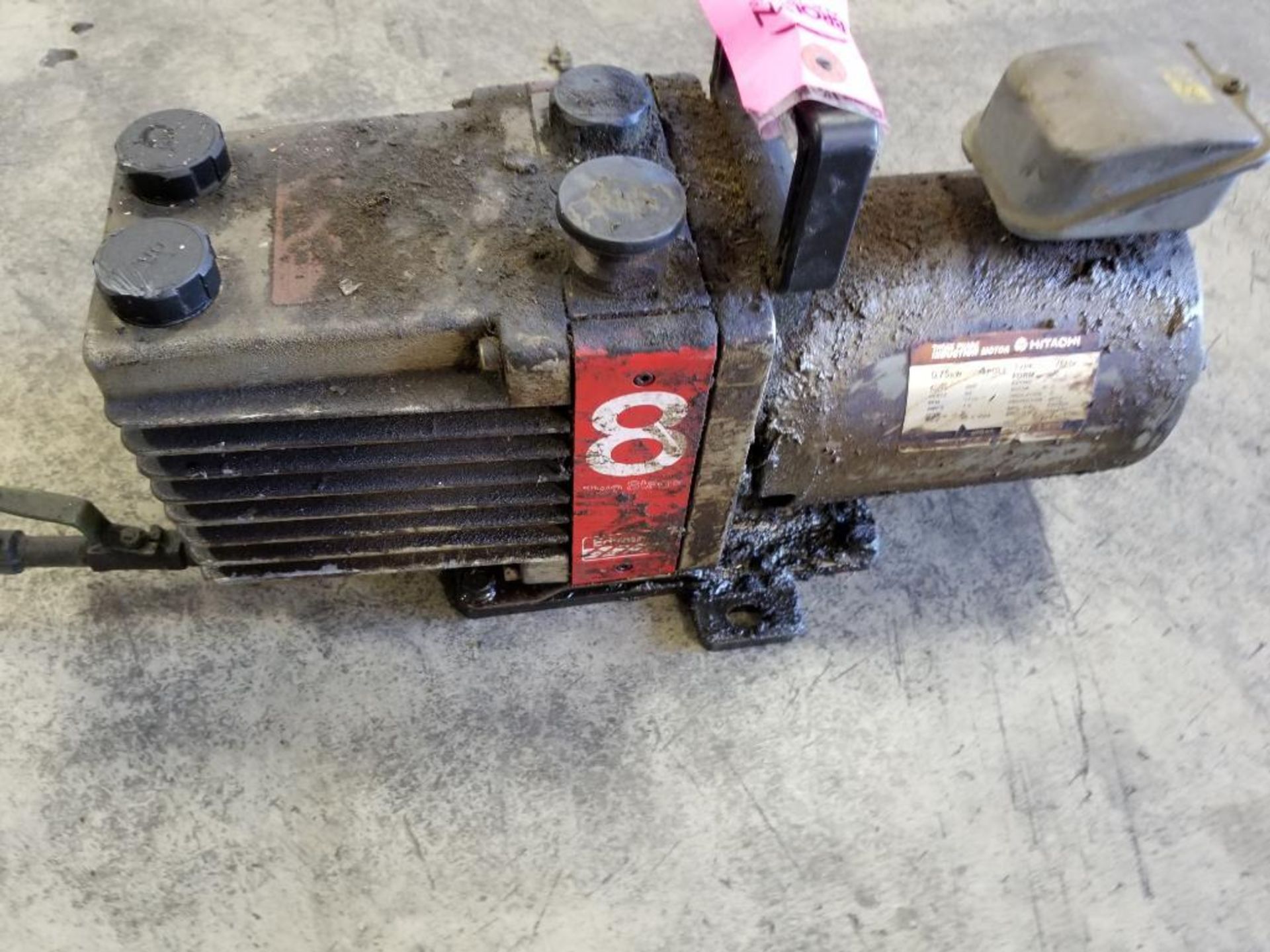Edwards 8 two stage high vacuum pump. Model E2M8. .75kW 3 phase.