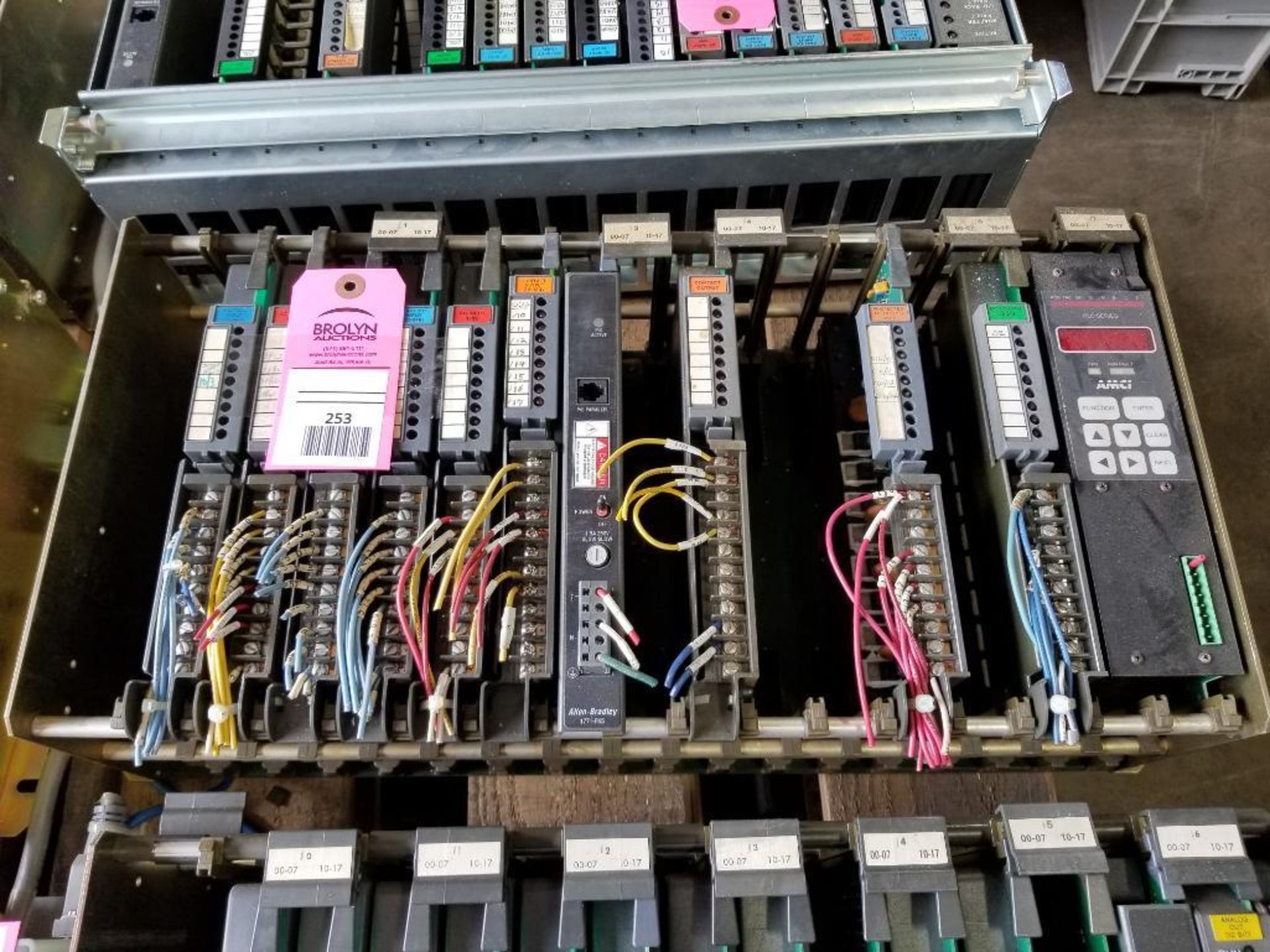 Allen Bradley PLC rack as pictured.