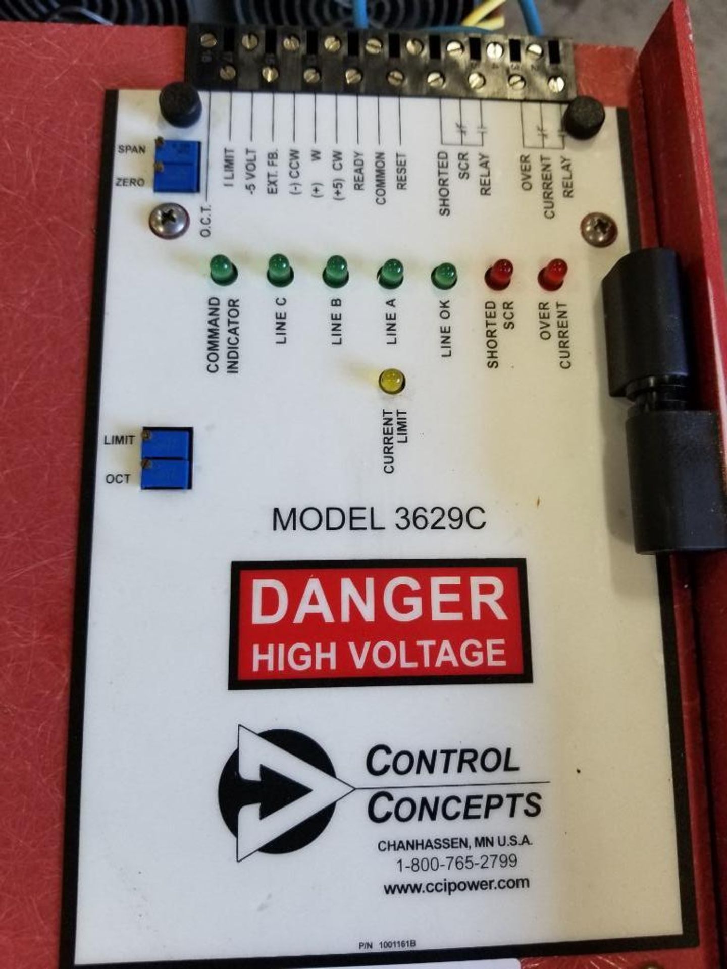 Concept Controls SCR controller. Model 3629C. - Image 2 of 4
