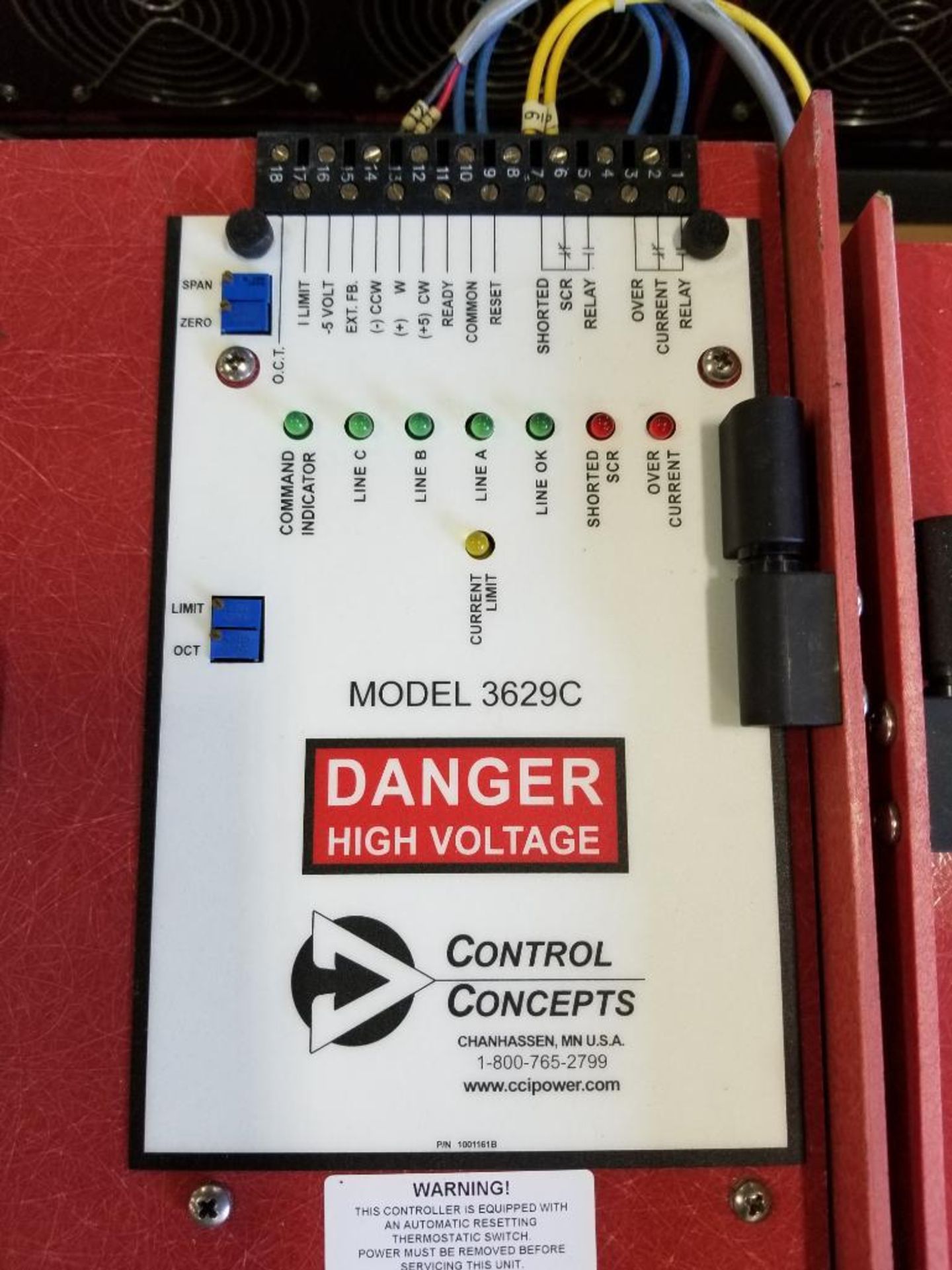 Concept Controls SCR controller. Model 3629C. - Image 2 of 4