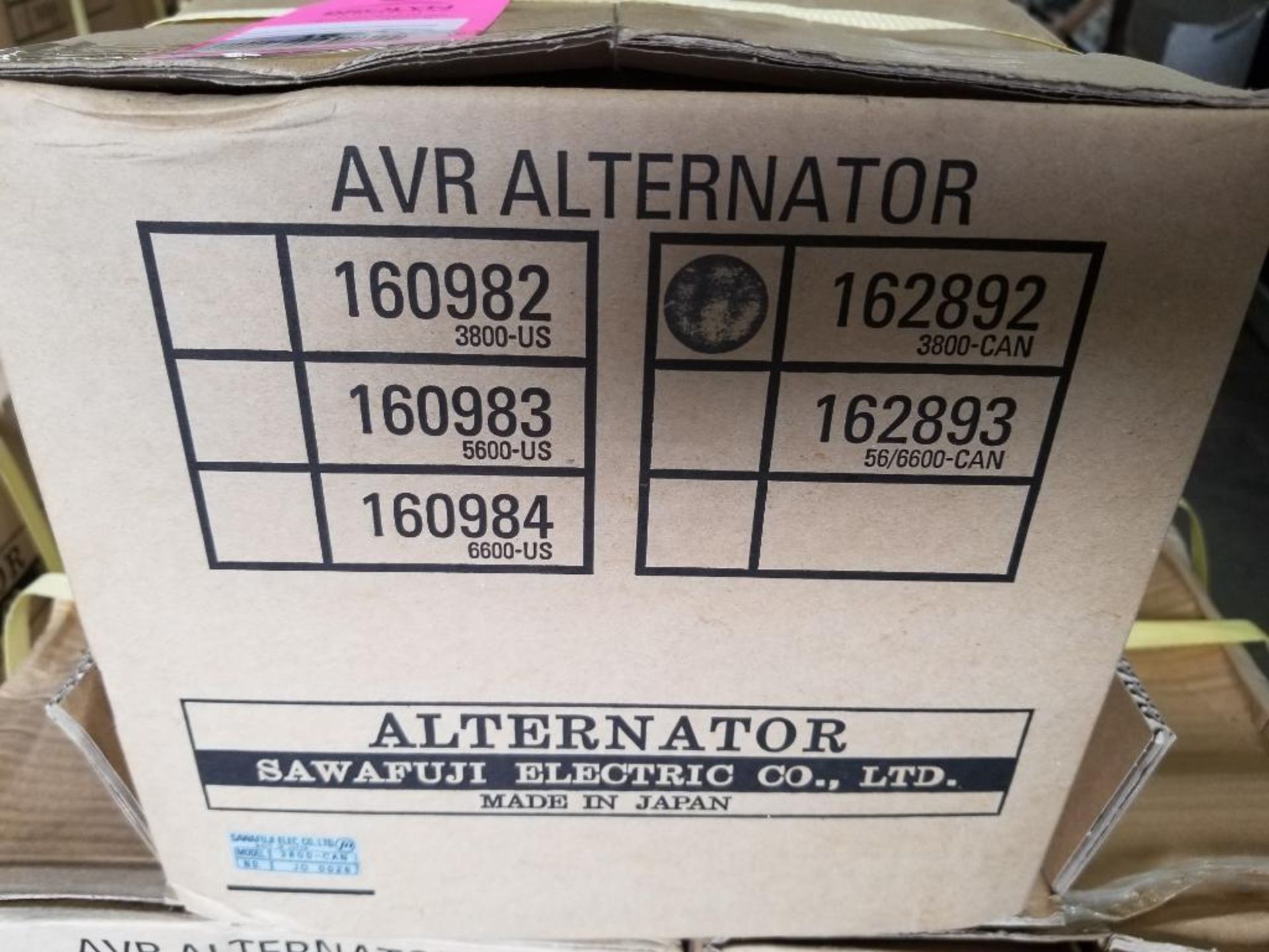 Qty 3 - Sawafuji Alternator model 162892. 3800-CAN generator head. New in boxes as pictured. - Image 2 of 2
