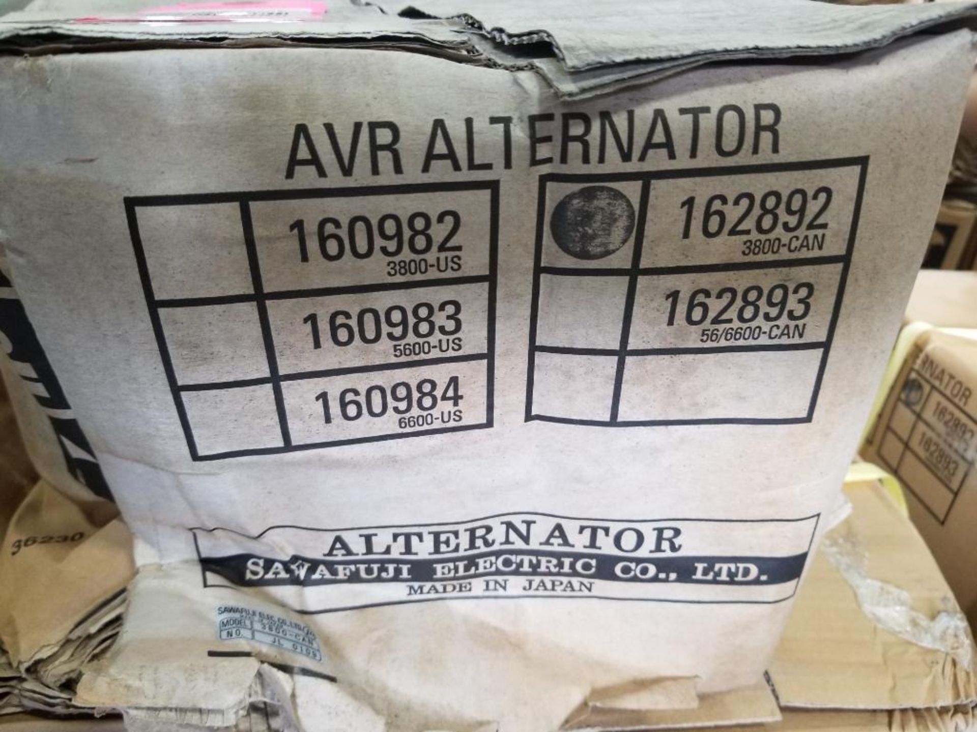 Qty 3 - Sawafuji Alternator model 162892. 3800-CAN generator head. New in boxes as pictured. - Image 2 of 3