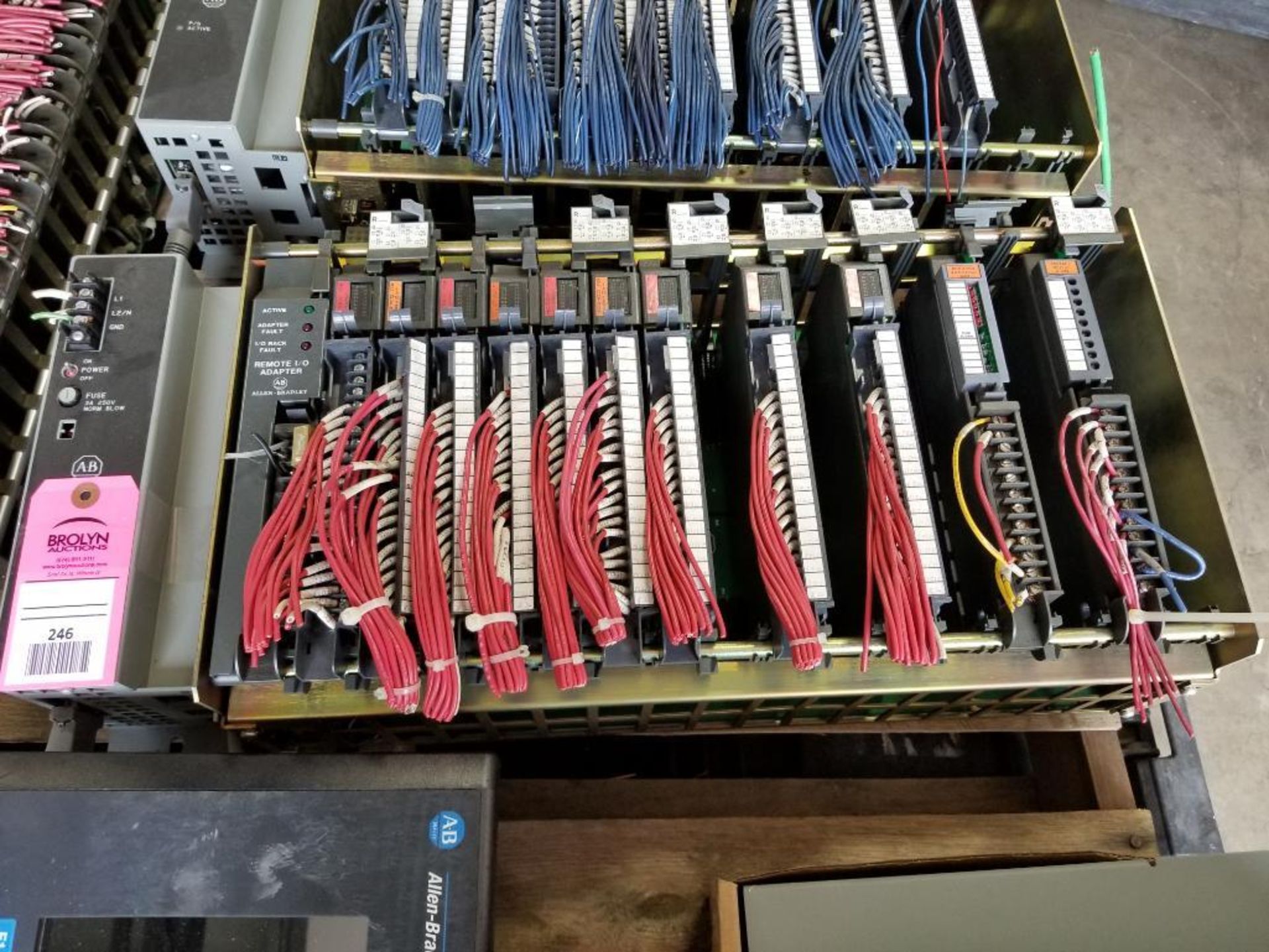 Allen Bradley PLC rack as pictured.