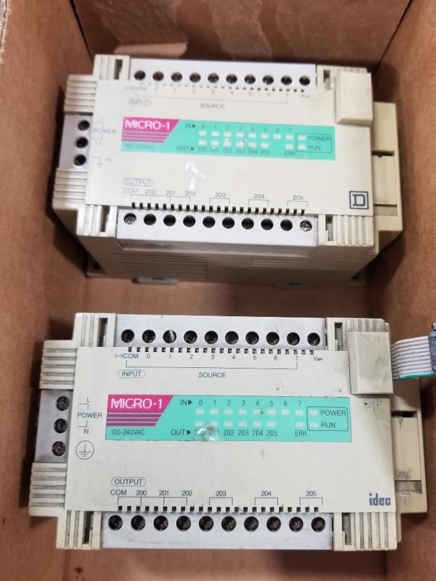 Qty 2 - Square D / IDEC micro-1 processors. Class 8003 type CP30 Ser A1. - Image 2 of 3