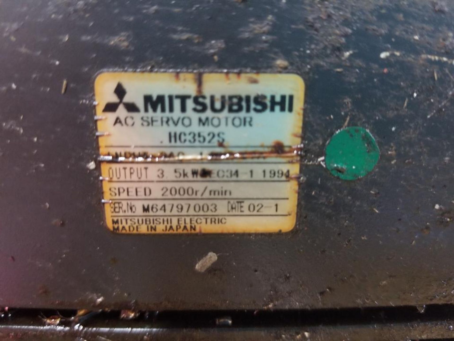 Mitsubishi HC-3525S servo motor. In box, but appears used. - Image 3 of 4