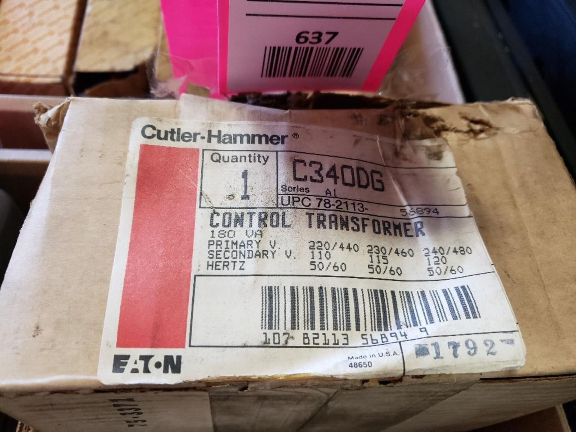 Eaton Culter Hammer control transformer. Model C340DG. New in box. - Image 3 of 3