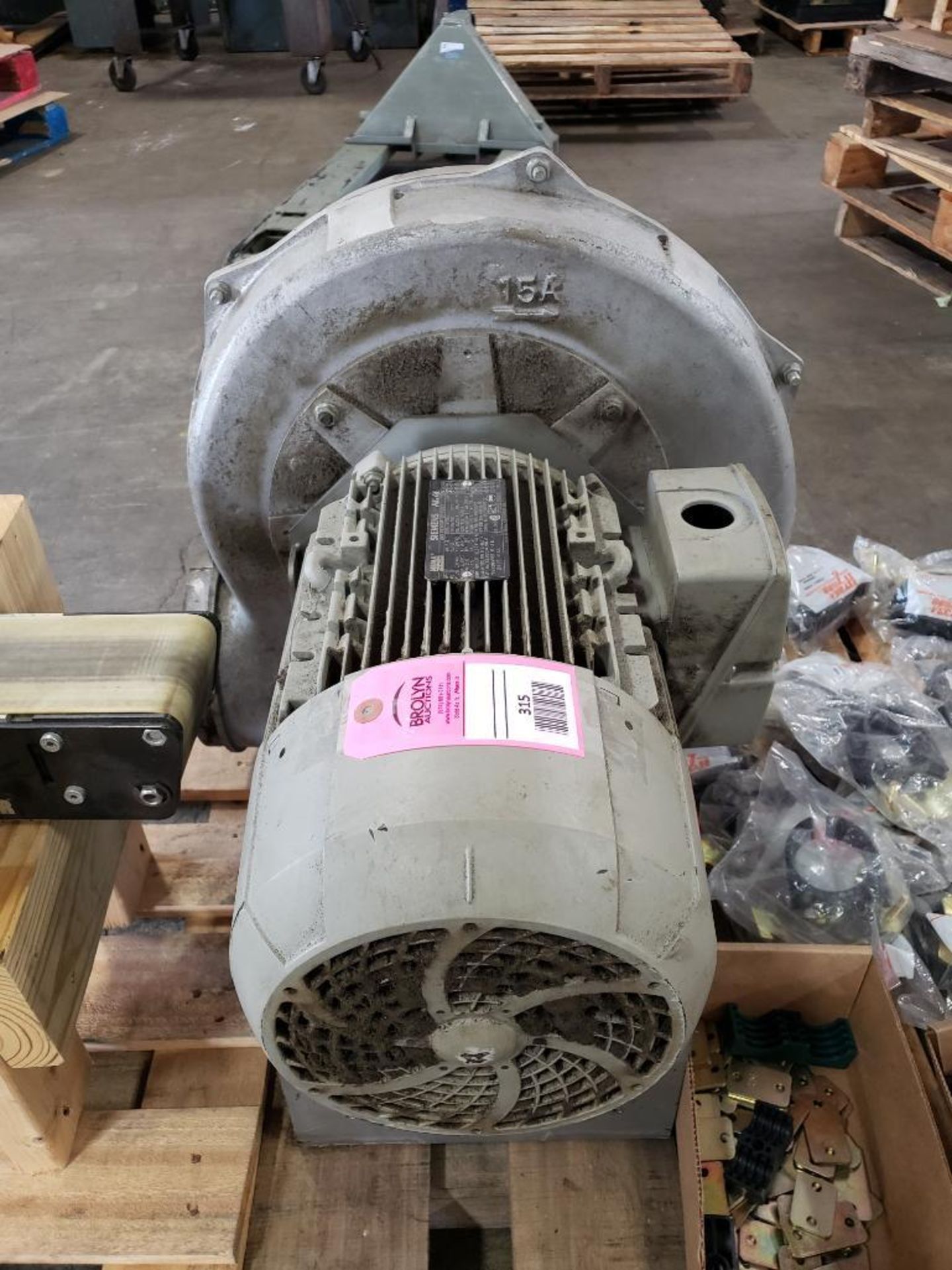 7.46kW Cincinnati blower fan. Model PB-15A. Siemens 3 phase motor. - Image 5 of 5