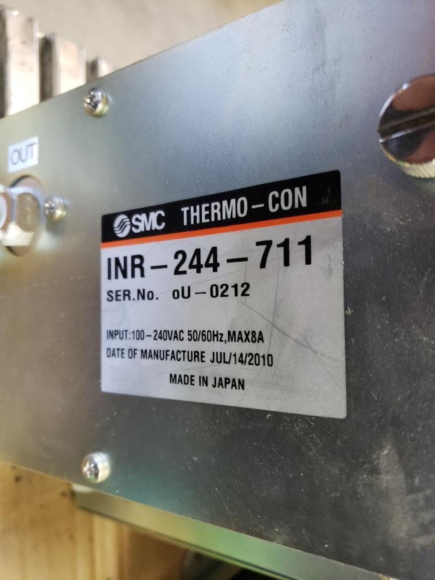 SMC Thermo-Con controller. Model INR-244-711. - Image 4 of 4