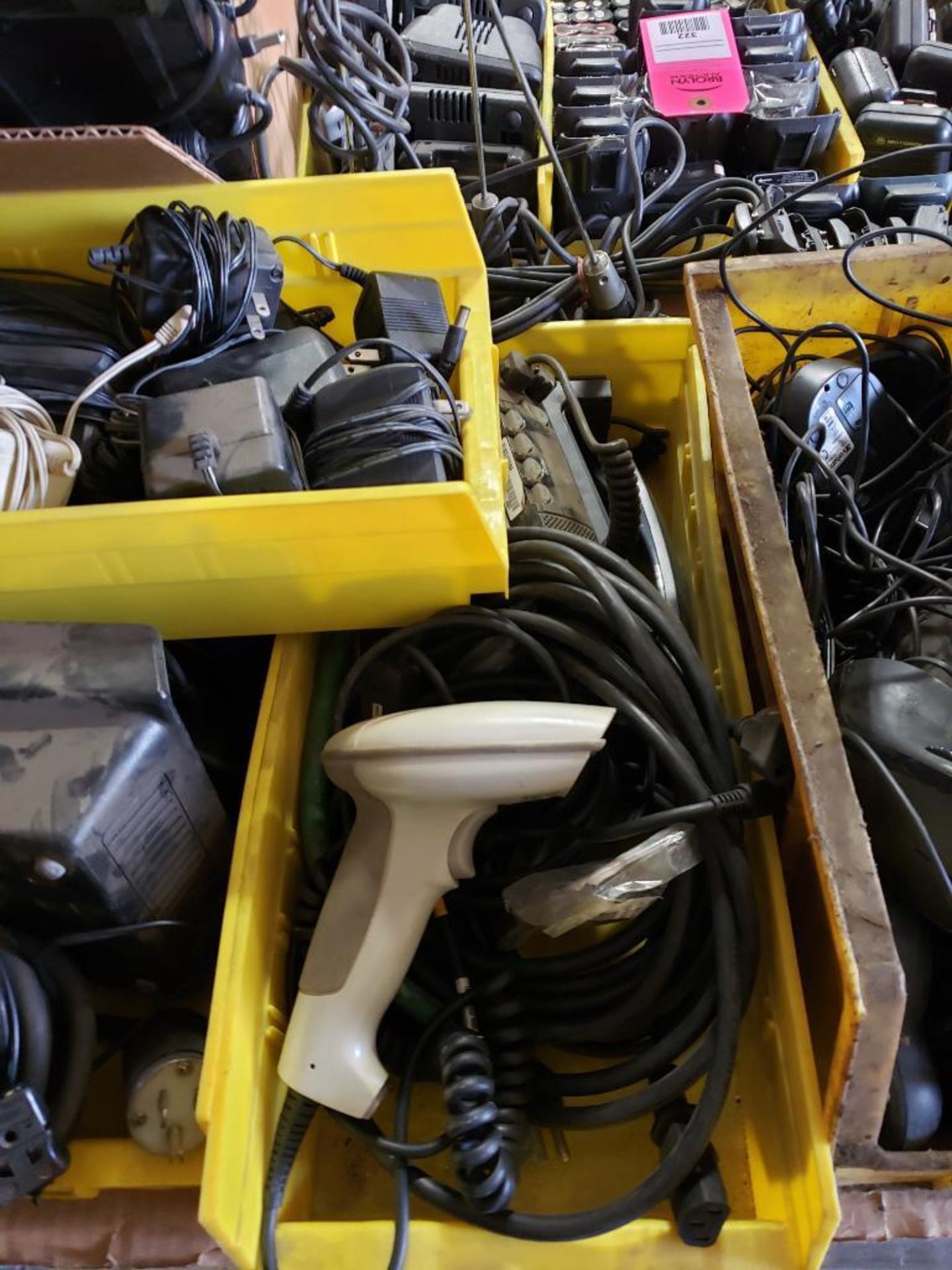 Pallet of assorted walkie talkies accessories, computer hardware etc. - Image 8 of 11