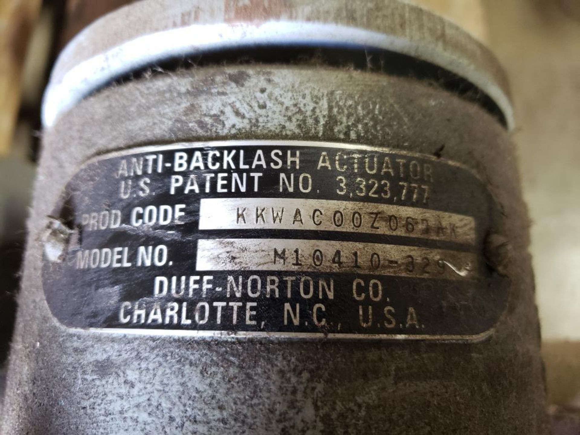 Duff Norton Anti-backlash actuator. Model M10410-329. - Image 5 of 5
