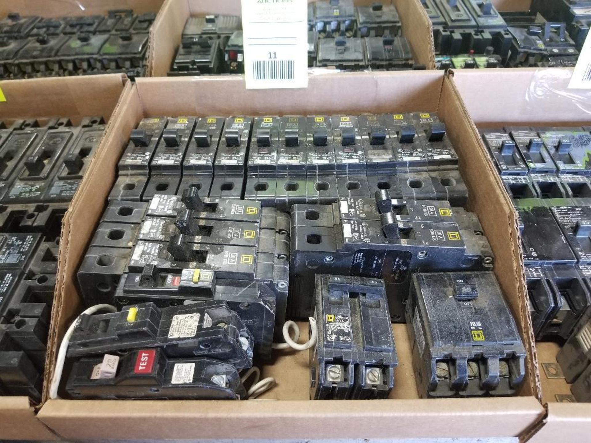 Large assortment of breakers. As pictured.