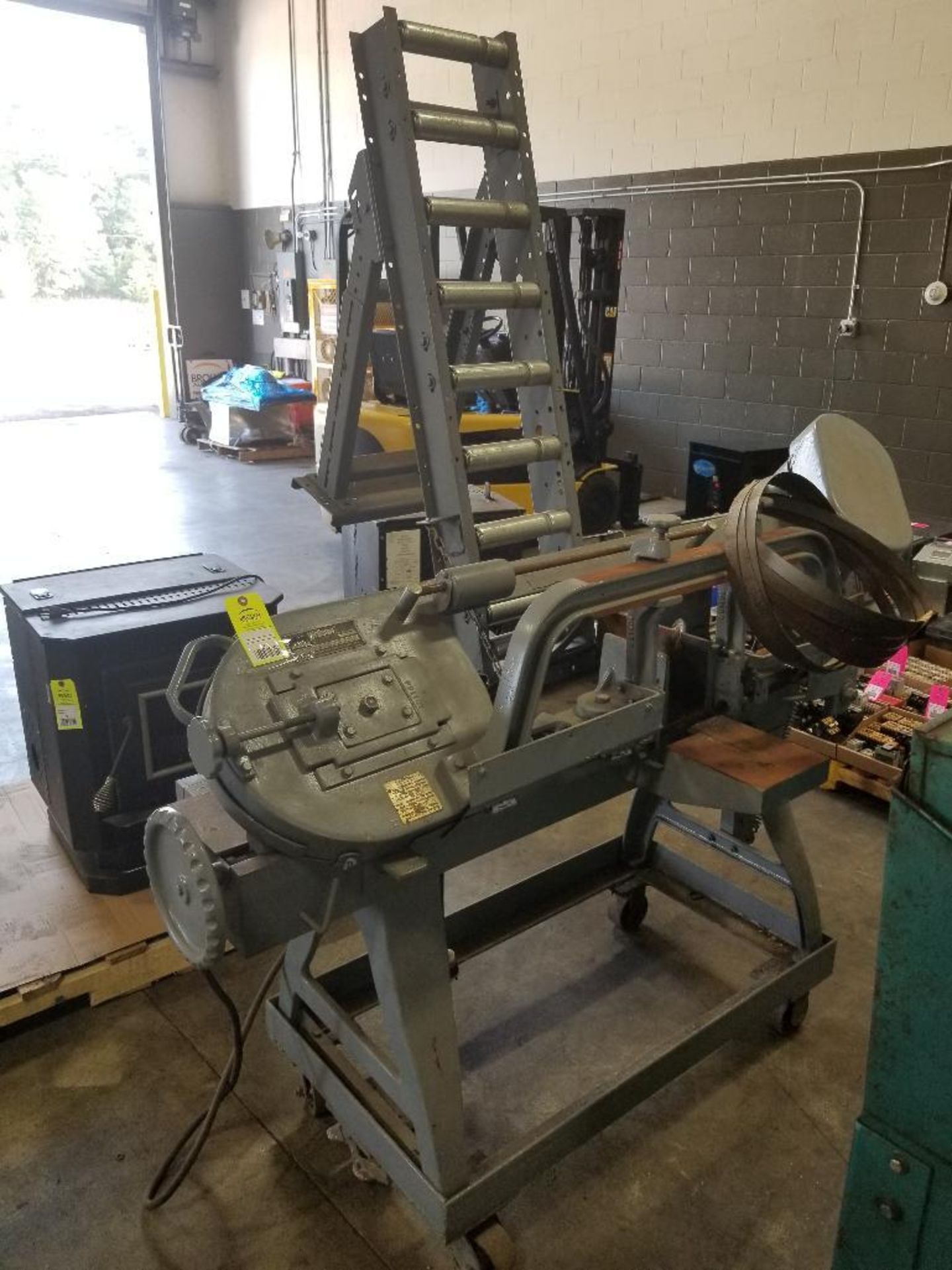 Wells Saw number 8 horizontal band saw. 1/2hp 110/220v single phase.