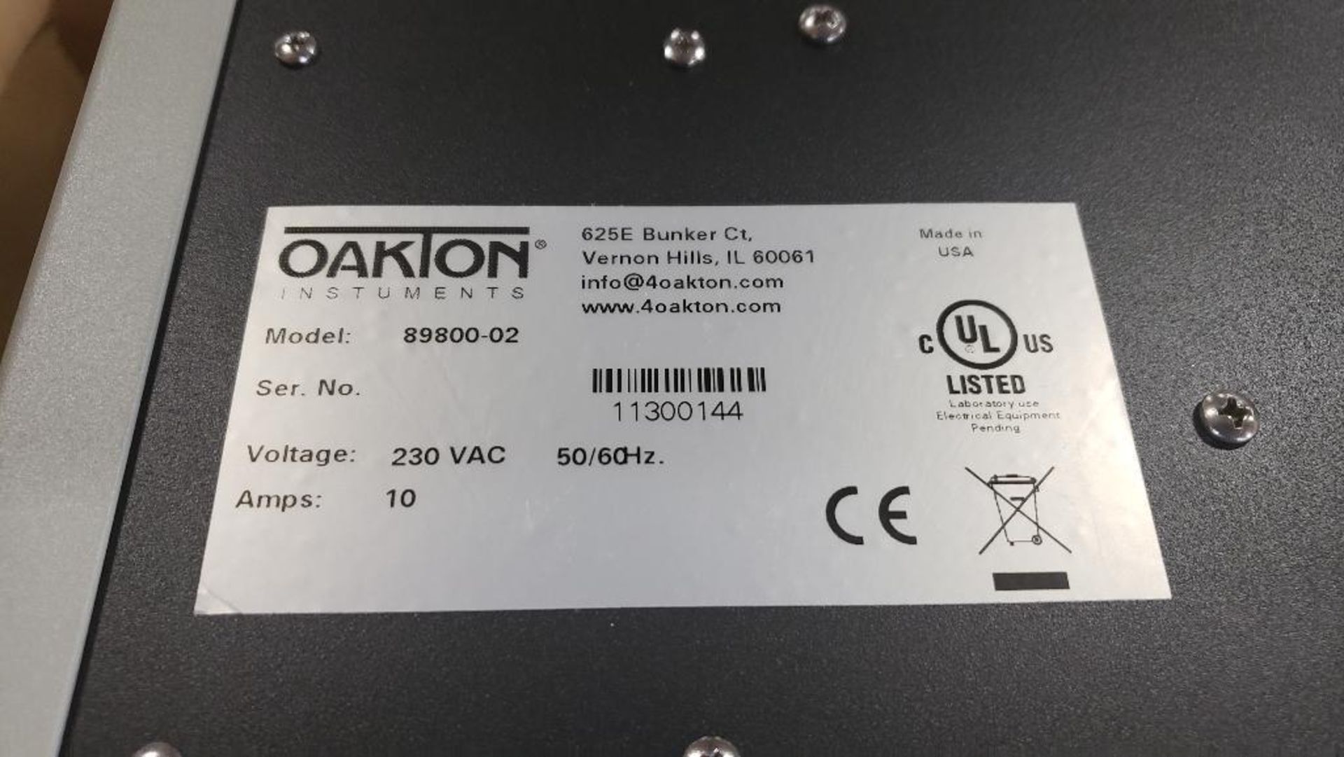 Oakton Temp 9000 model 89800-02 advanced thermocouple controller. Marked as reconditioned. - Image 3 of 4
