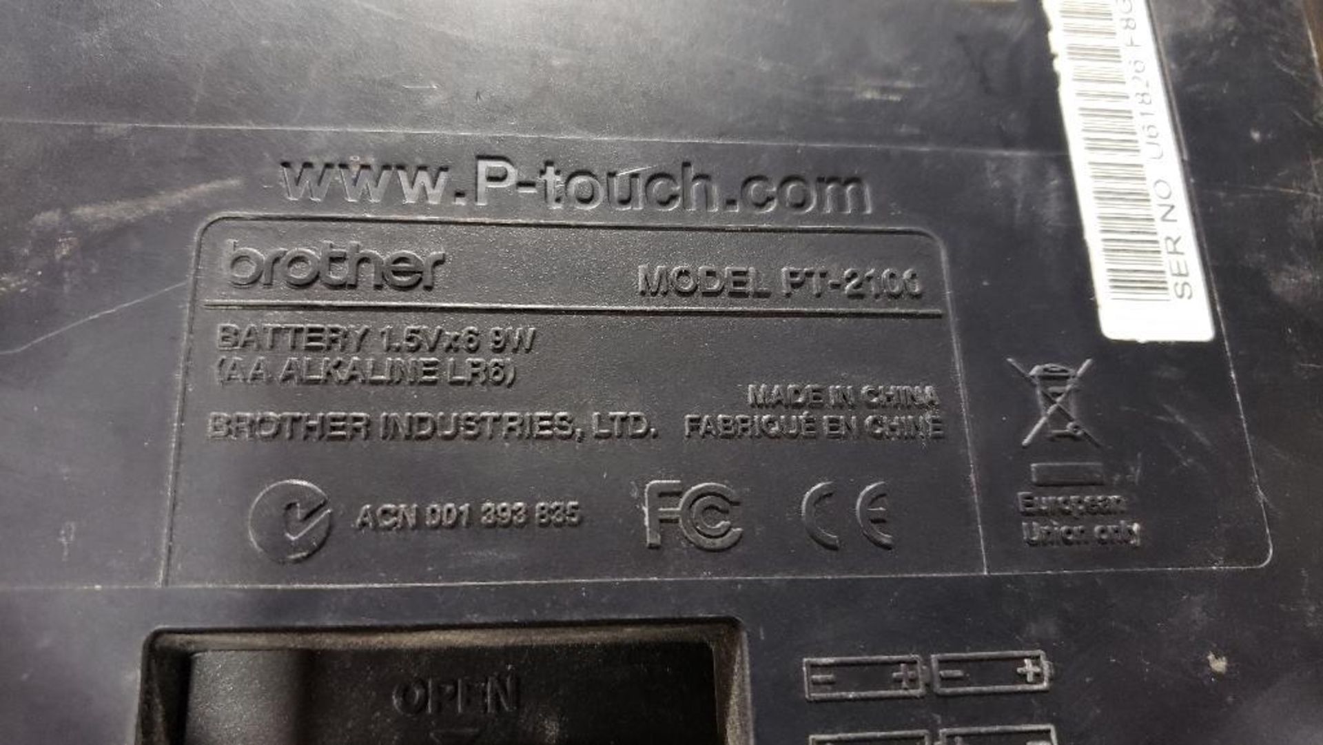 Brother P-touch label printer. - Image 3 of 3