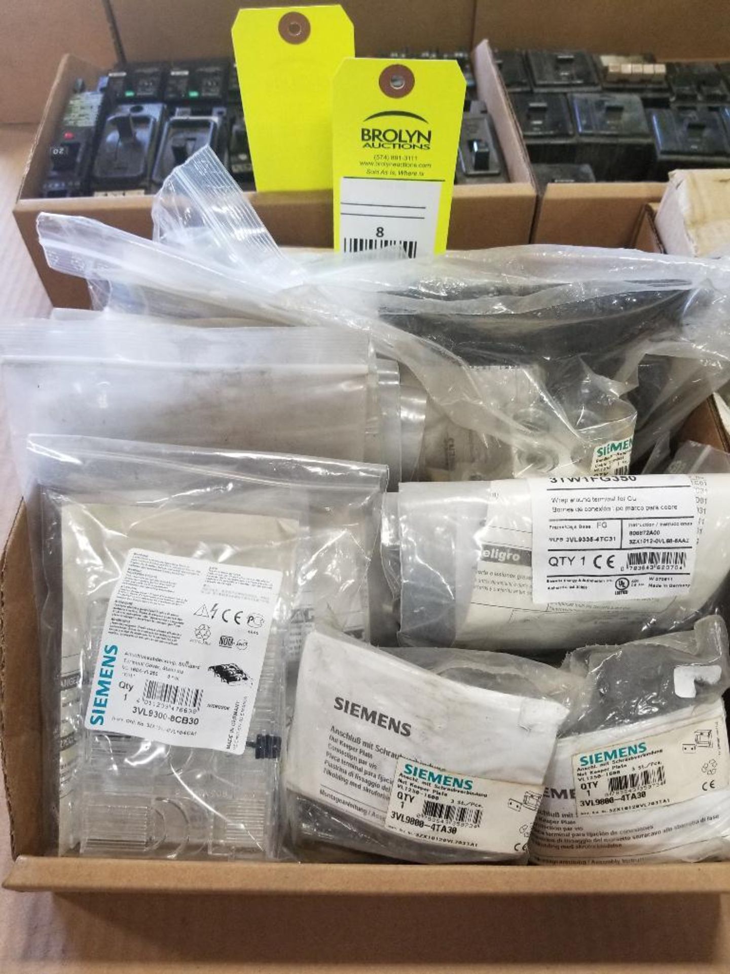 Large qty of Siemens parts. New in package.