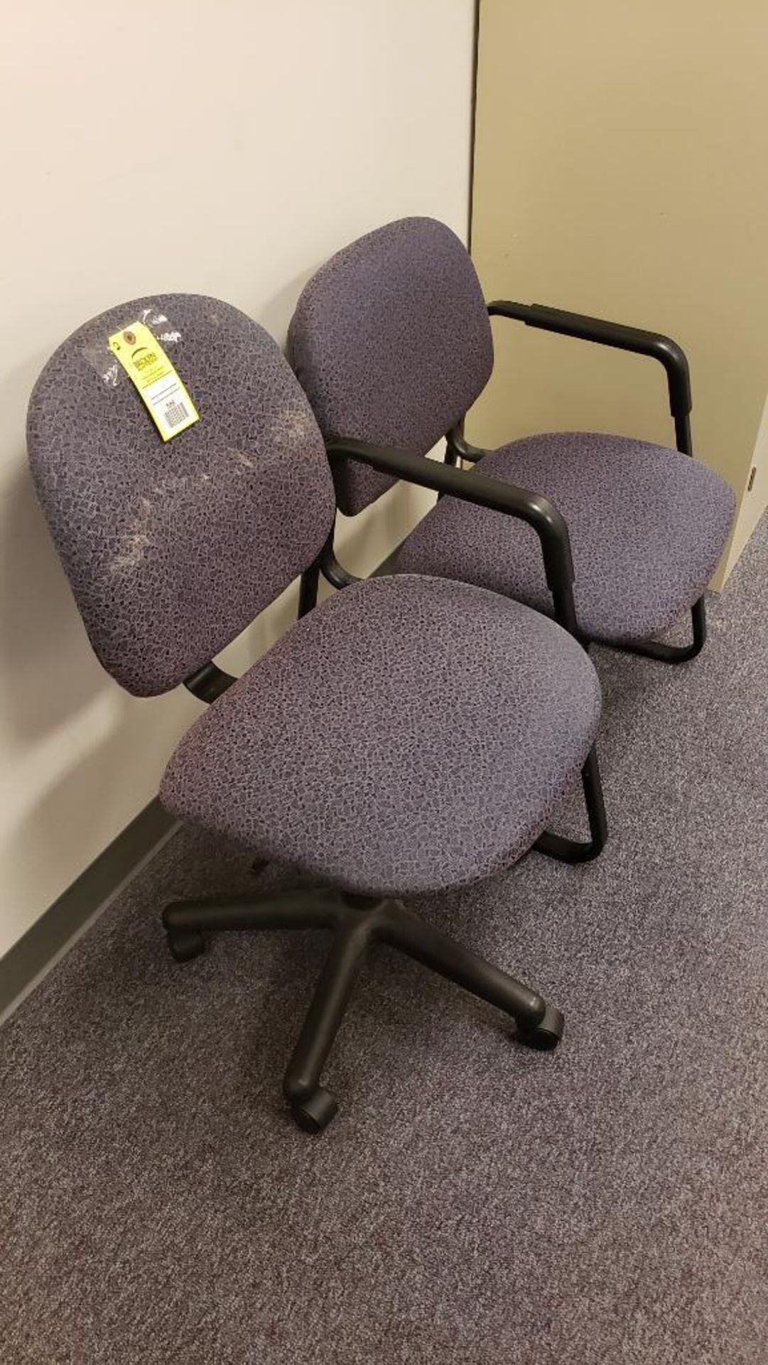 Qty 2 - assorted office chairs.
