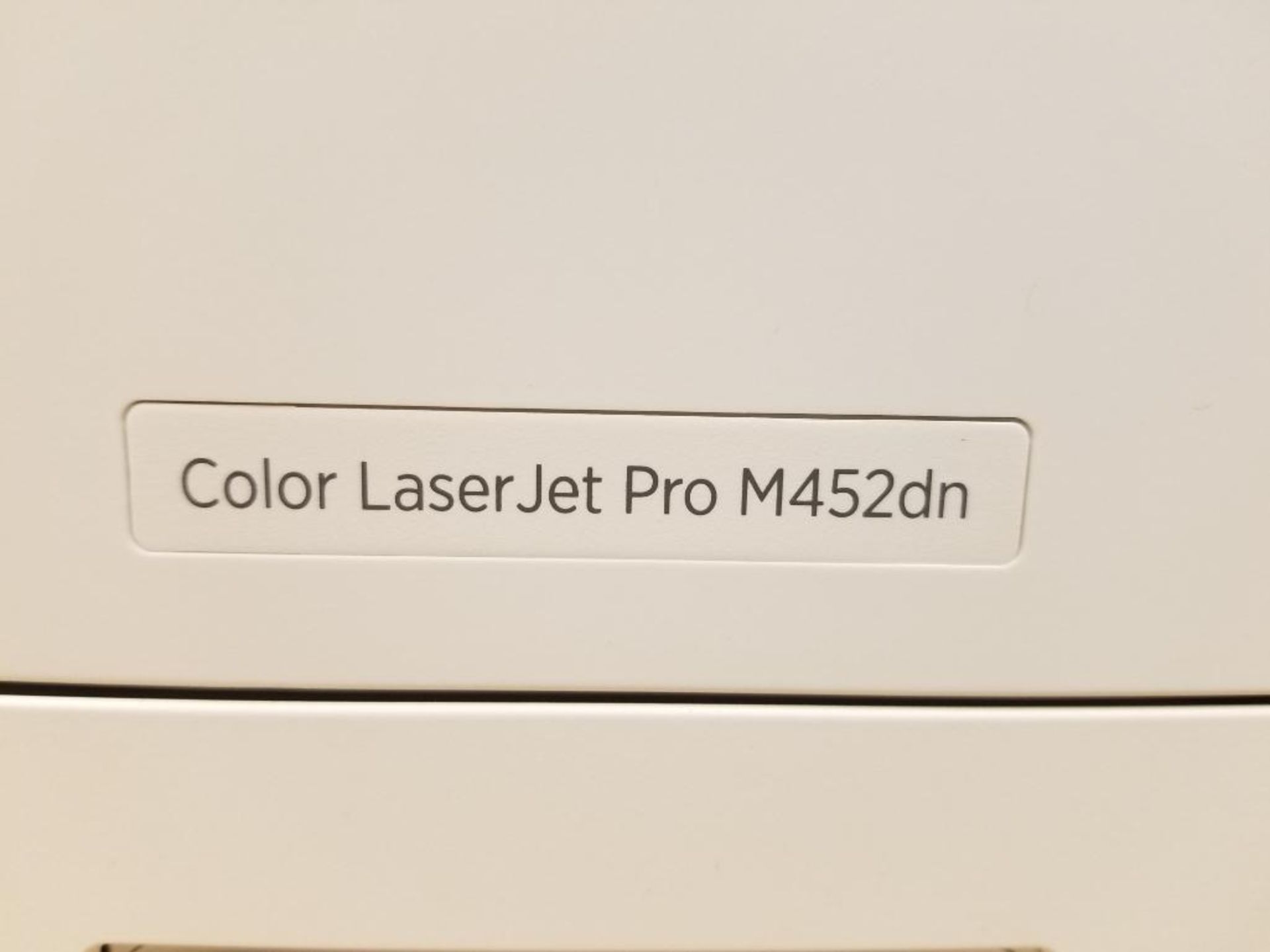 HP color laserjet Pro M452dn printer. - Image 2 of 4