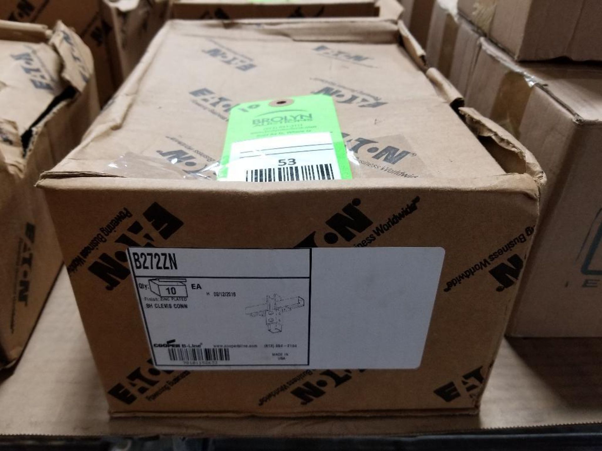 Qty 10 - Eaton connector. New in bulk box.