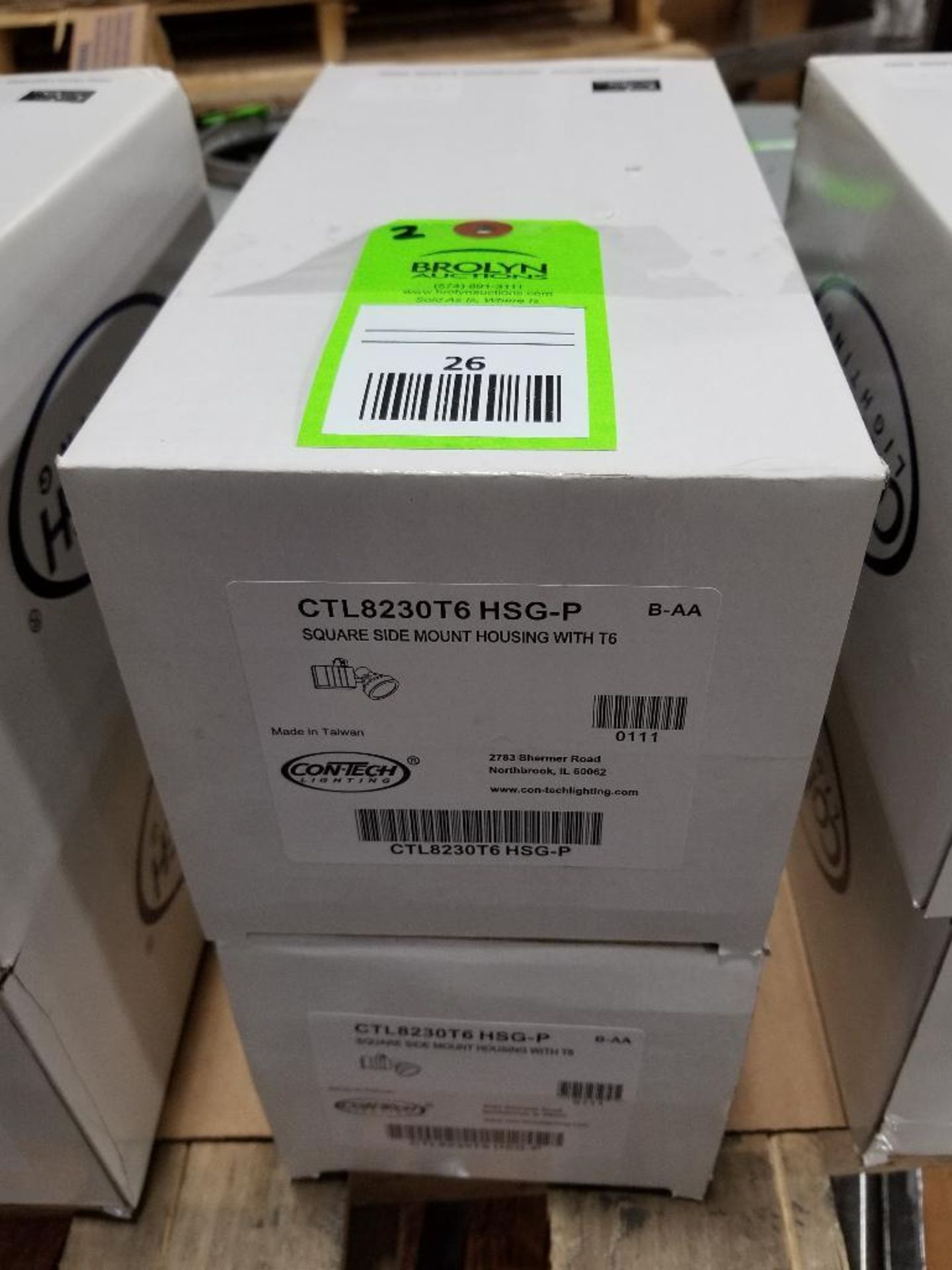 Qty 2 - Contech lighting. CTL8230T6-HSG-P. New in box.