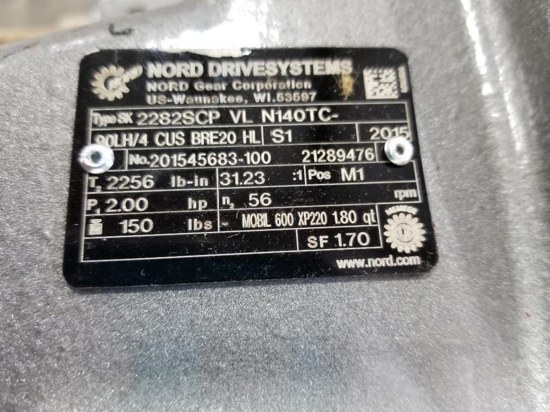 Nord drive systems gear box with motor. New. - Image 3 of 7