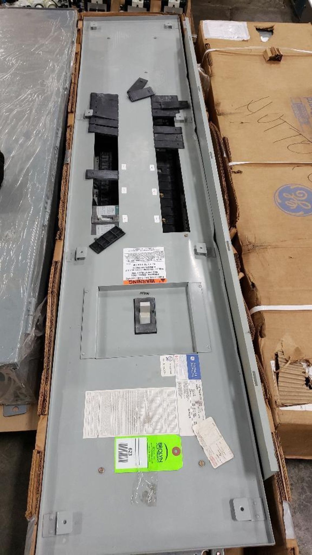 GE panel board. Catalog ADF3364KT. New, but front panel is