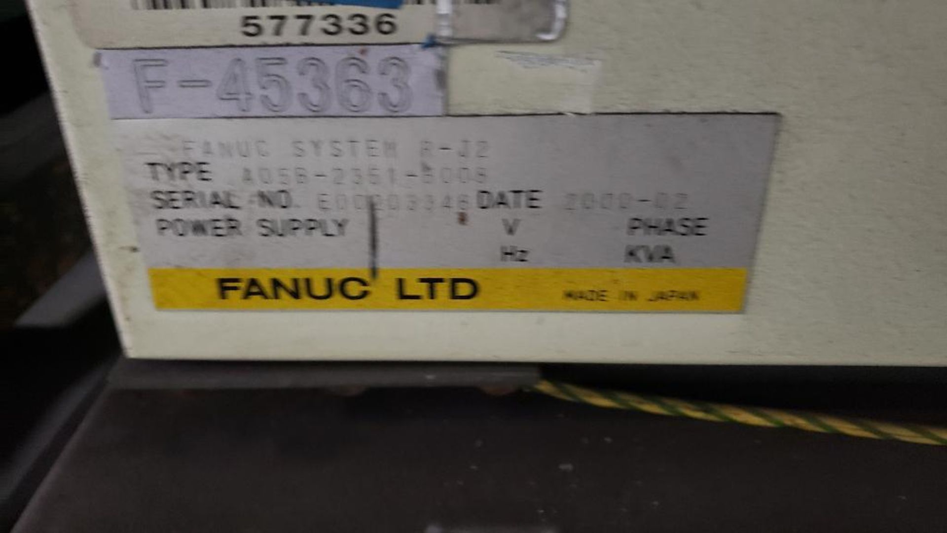 (Parts/Repairable) Fanuc R-J2 controller. - Image 3 of 6