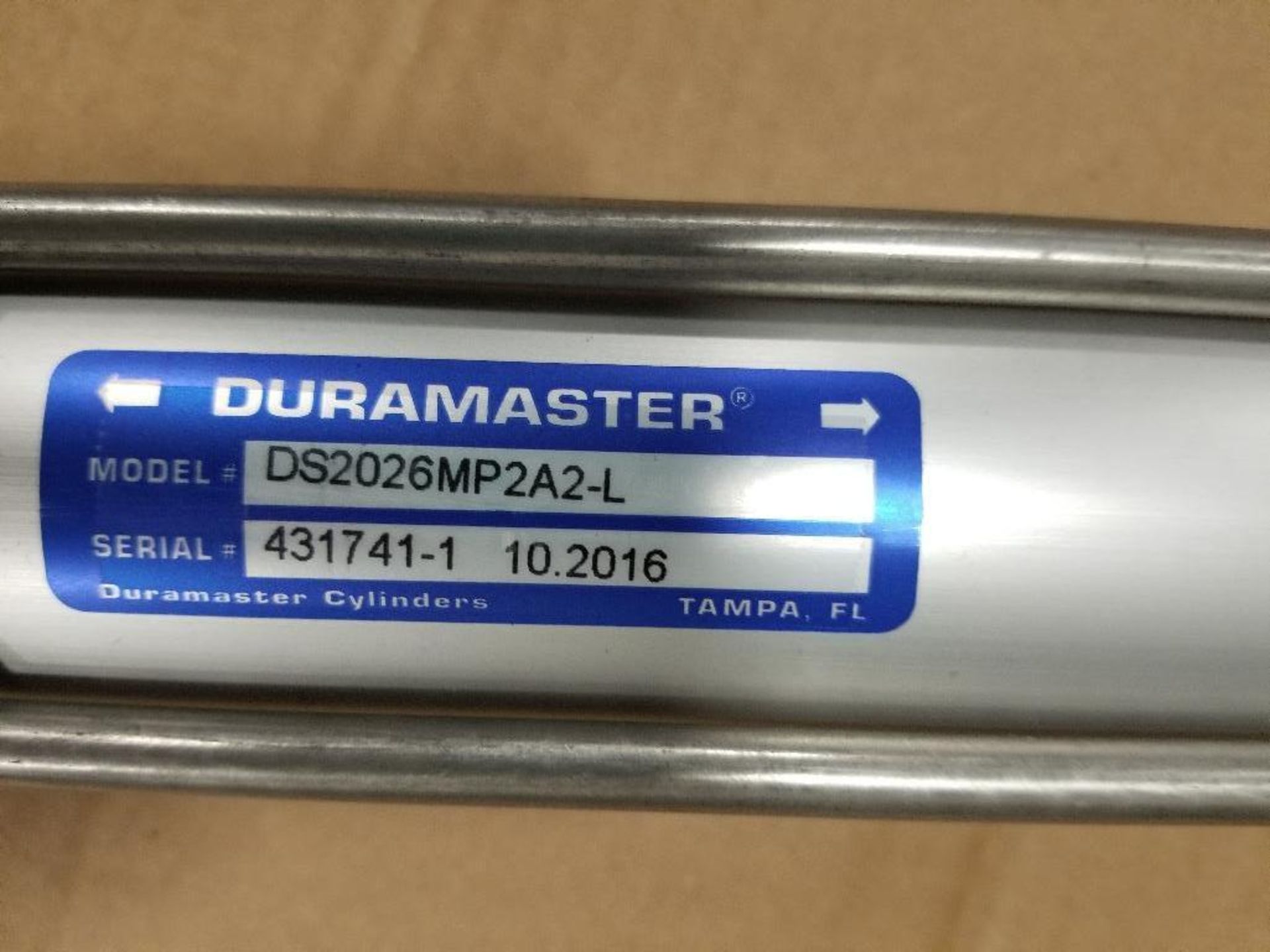 Duramaster cylinder. Model DS2026MP2A2-L. New with minor shelf wear. - Image 2 of 4