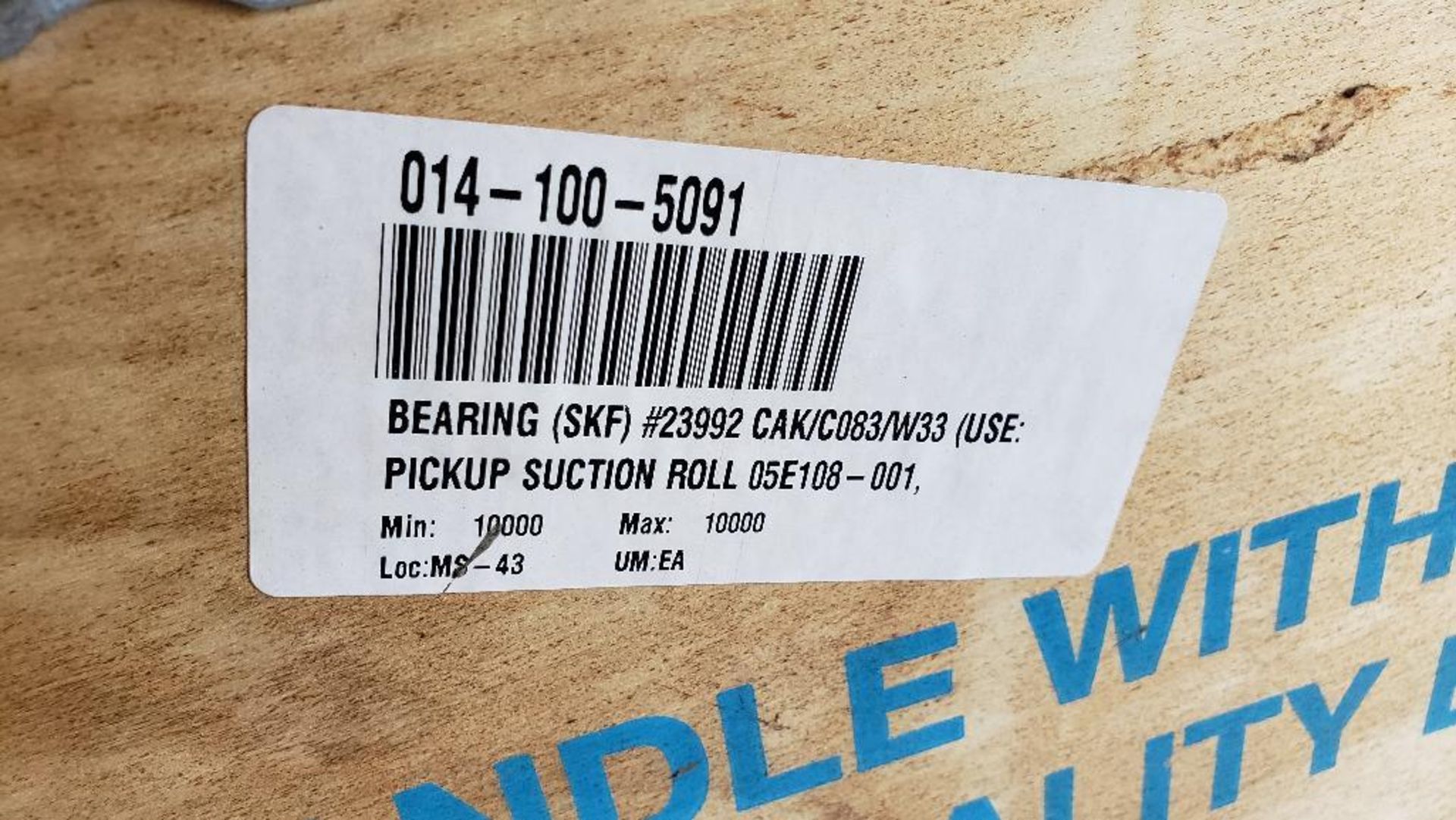 SKF super precision large capacity bearing. Part number 23992 CAK/C083W33. New in crate. - Image 6 of 6