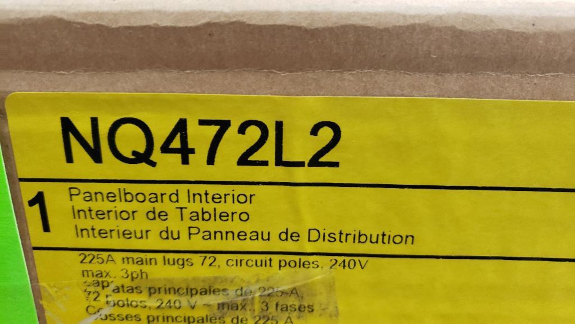 Square D panel board. Model NQ472L2. New in box. - Image 2 of 2