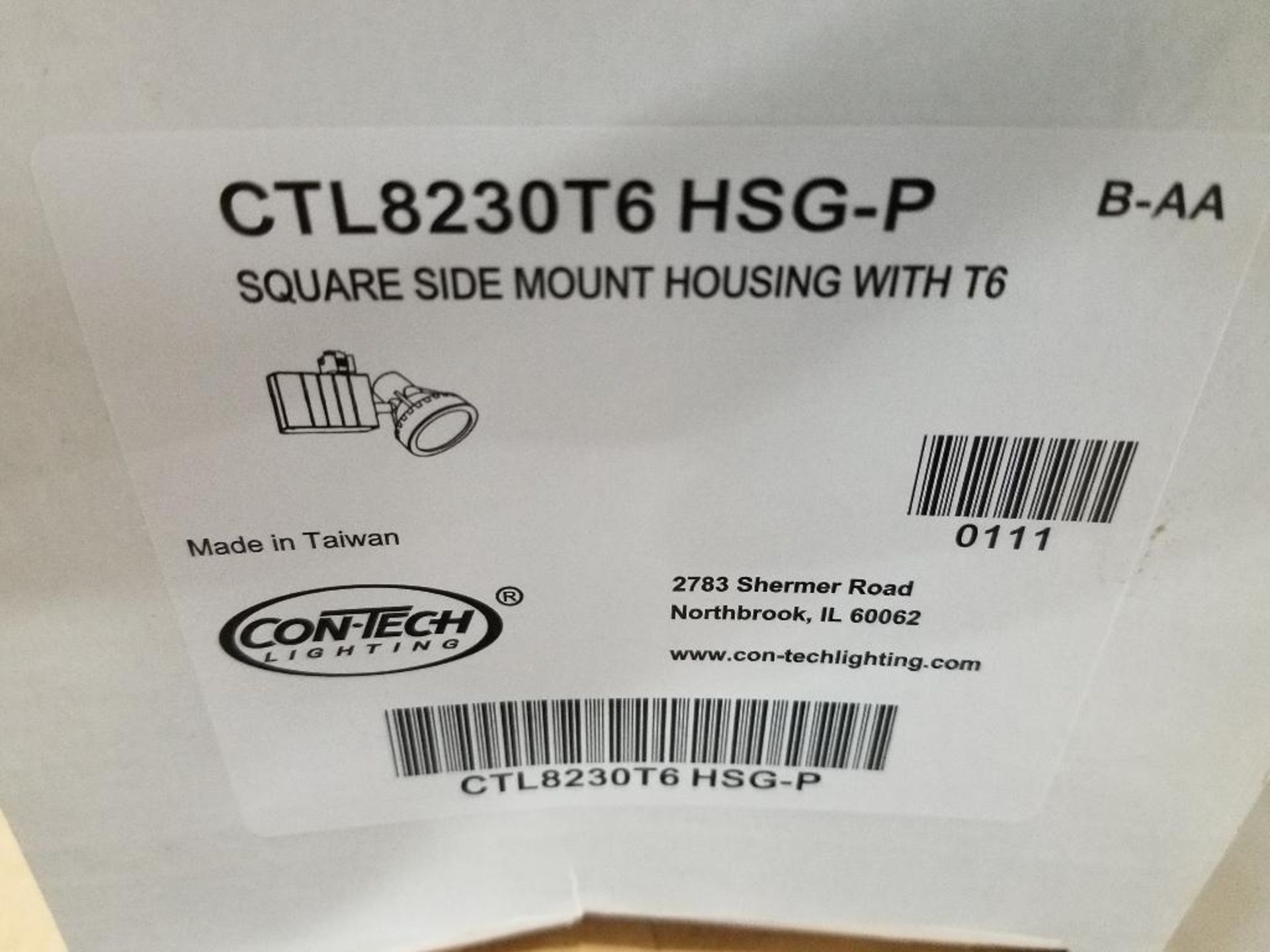 Qty 2 - Contech lighting. CTL8230T6-HSG-P. New in box. - Image 2 of 2