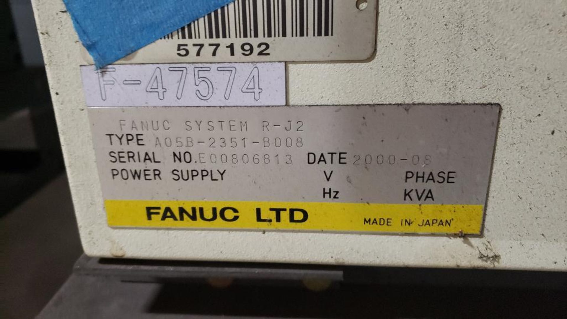 (Parts/Repairable) Fanuc R-J2 controller. - Image 3 of 6