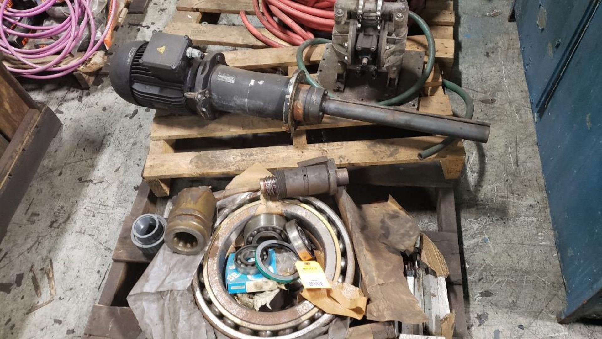 Assorted pumps and parts.