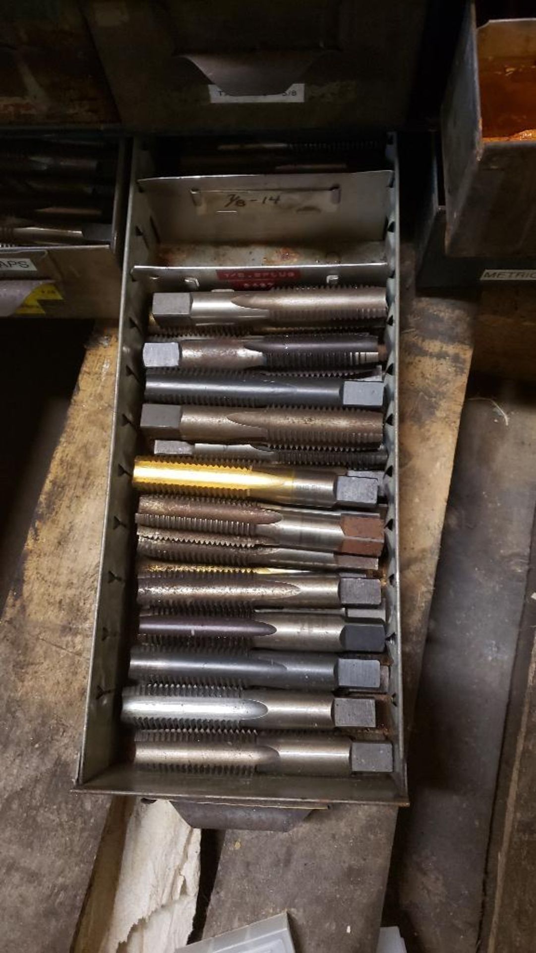 Large index drawer full of assorted taps. - Image 5 of 14