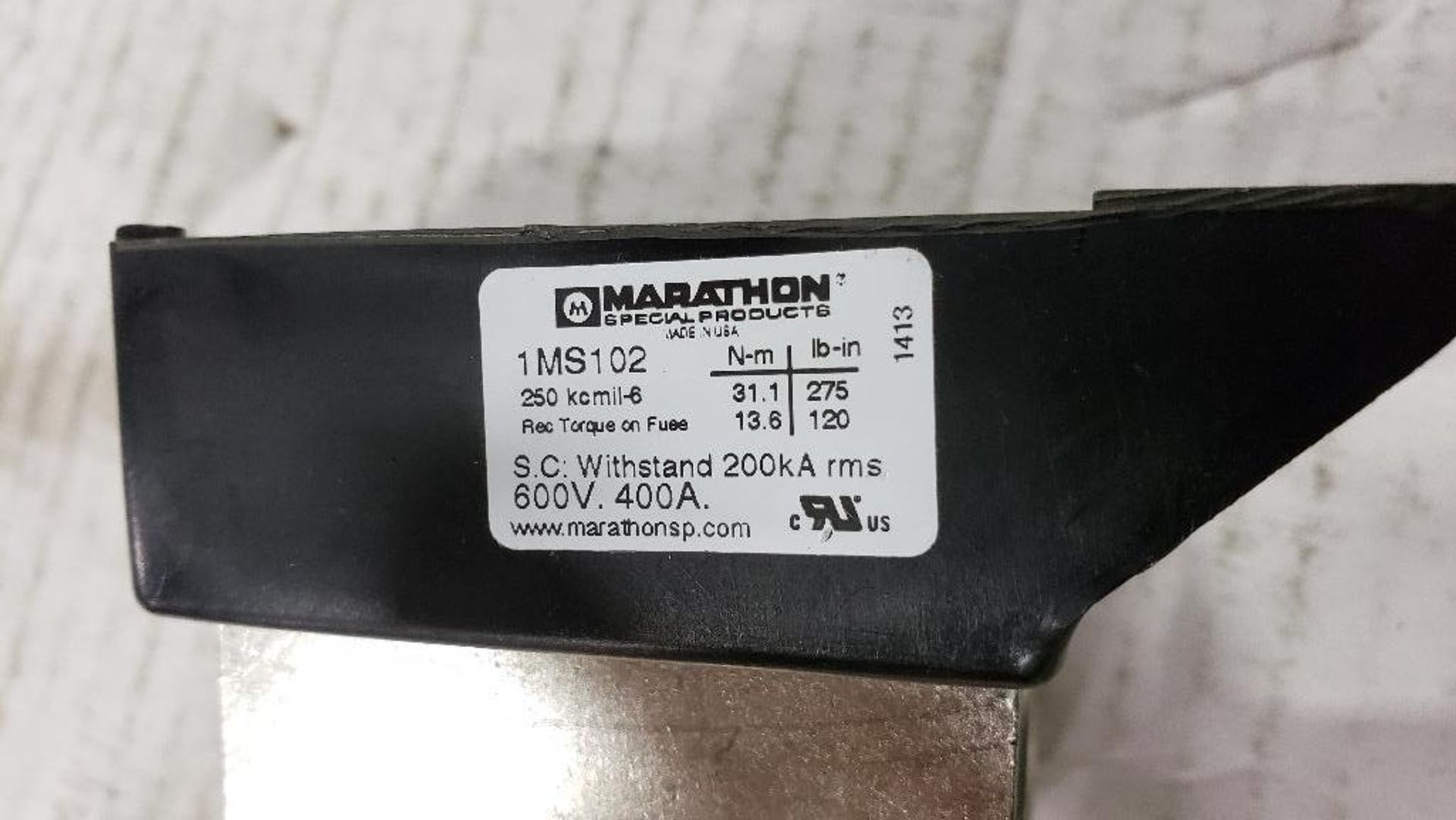 Qty 40 - Marathon fuse holder. 600v, 400amp. Catalog 1MS102. New in bulk box. - Image 3 of 3