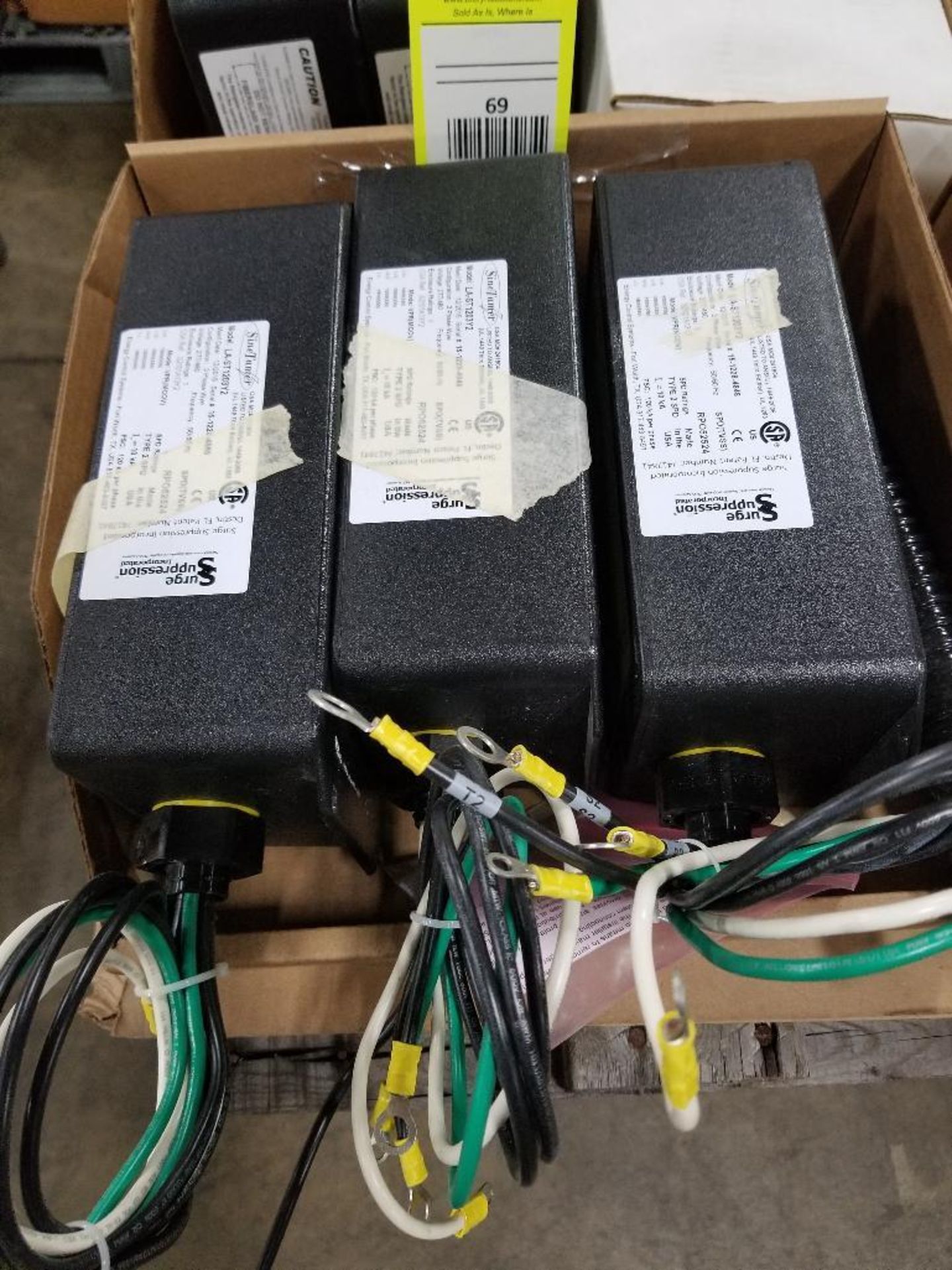 Qty 3 - SineTamer surge suppression module. Model LA-ST1203N4C.