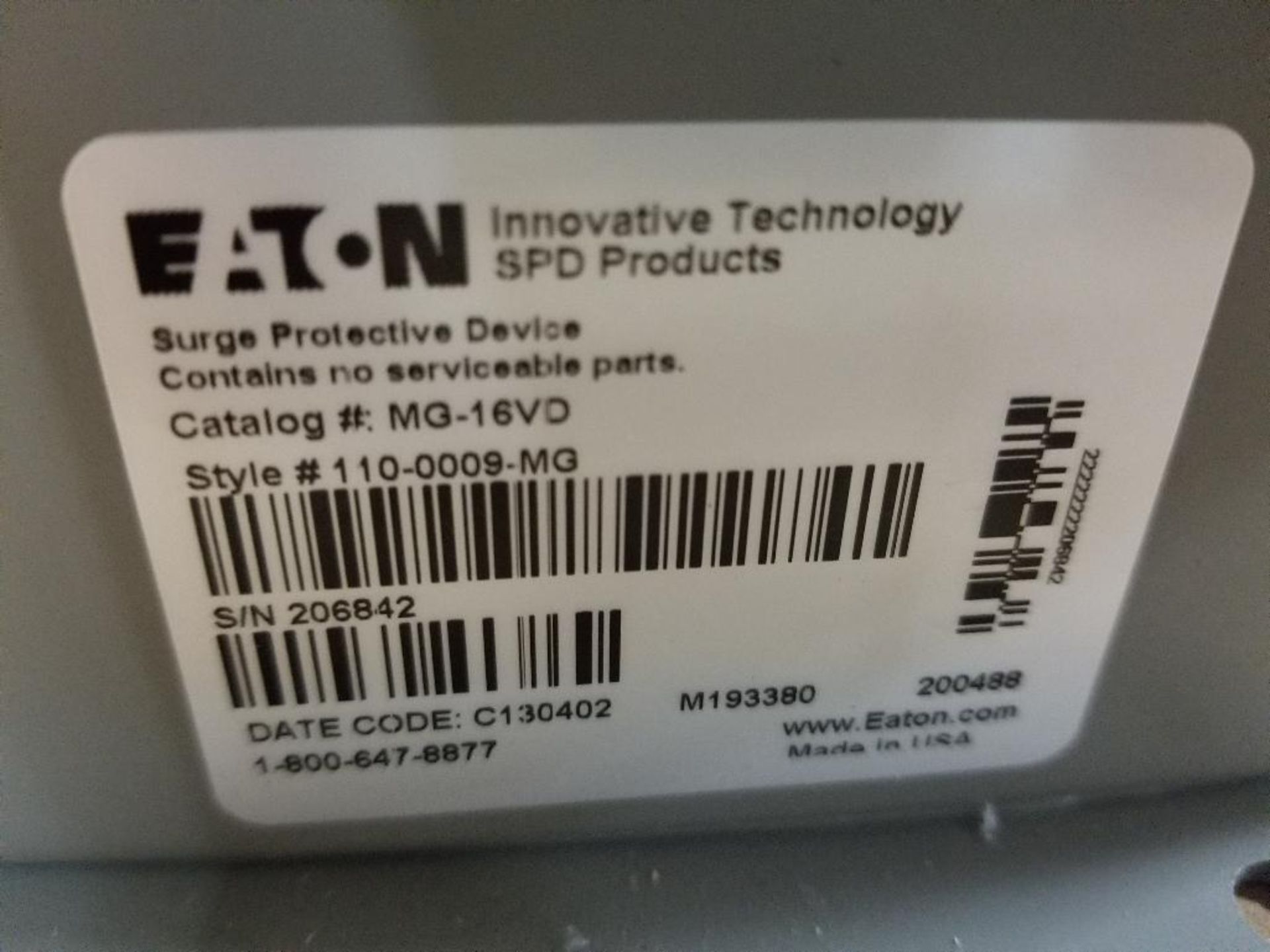 Eaton surge protection device. Model MG-16VD. New in box. - Image 5 of 5