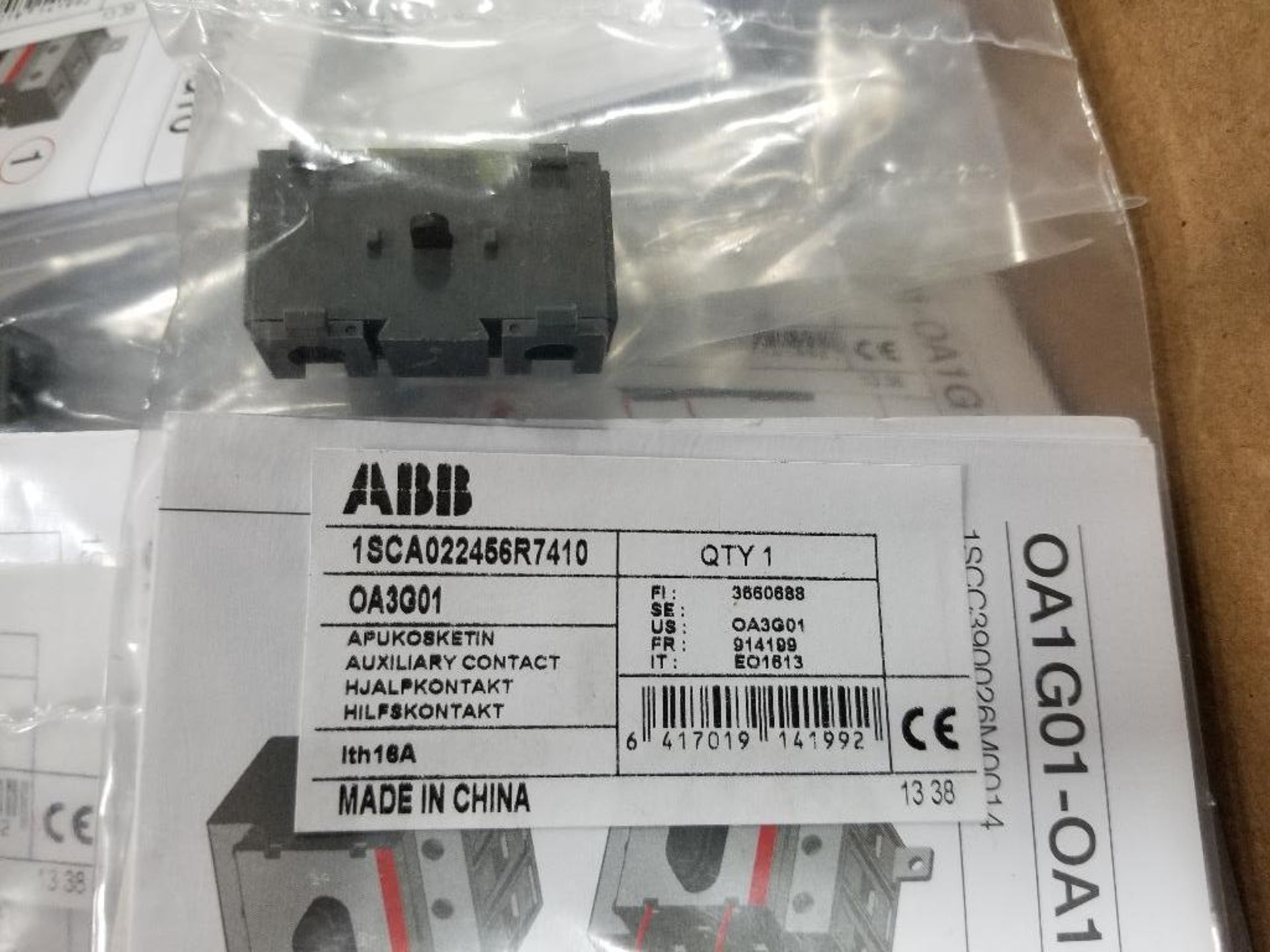 Qty 28 - ABB accessory. Model 1SCA022456R7410. New in package. - Image 2 of 2