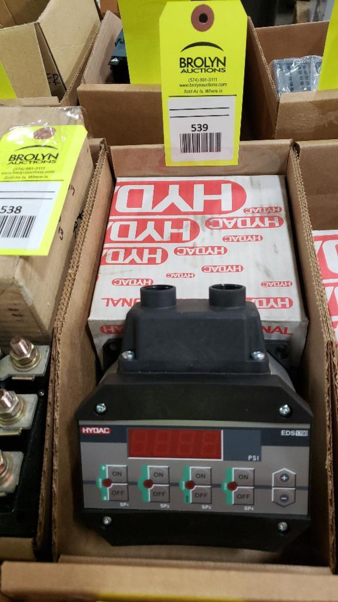 Hydac pressure switch. Model EDS-1792-N-250-000. New in box.