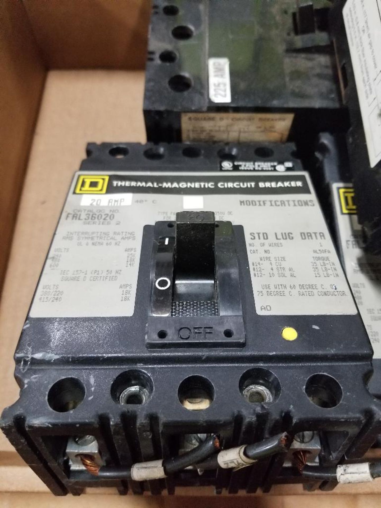 Qty 4 - Molded case circuit breakers. - Image 5 of 5