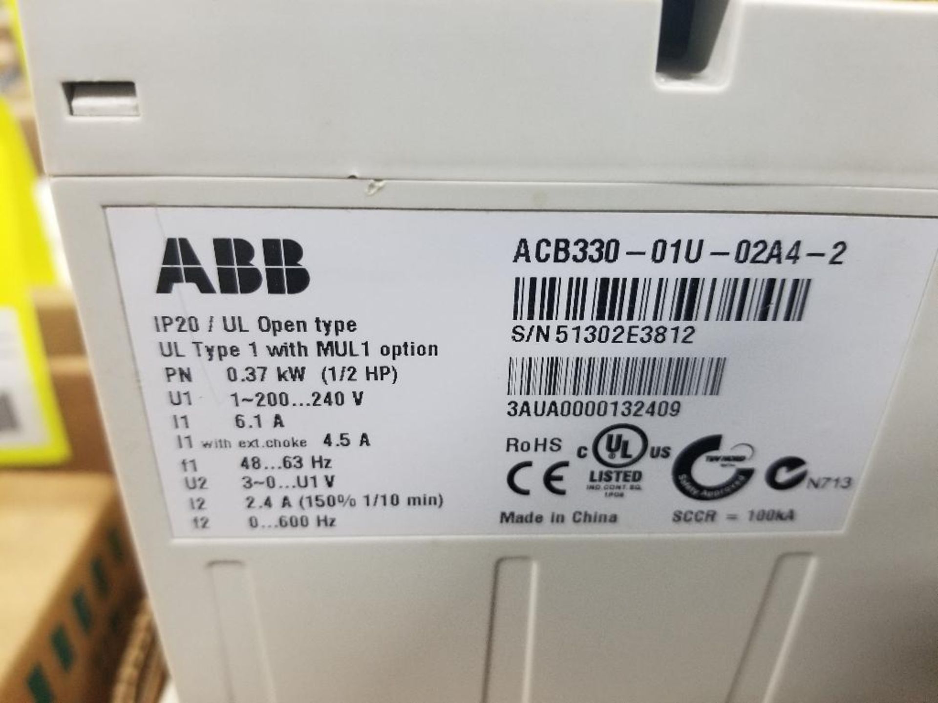 ABB drive. Model AC330-01U-02A$-2. - Image 2 of 4