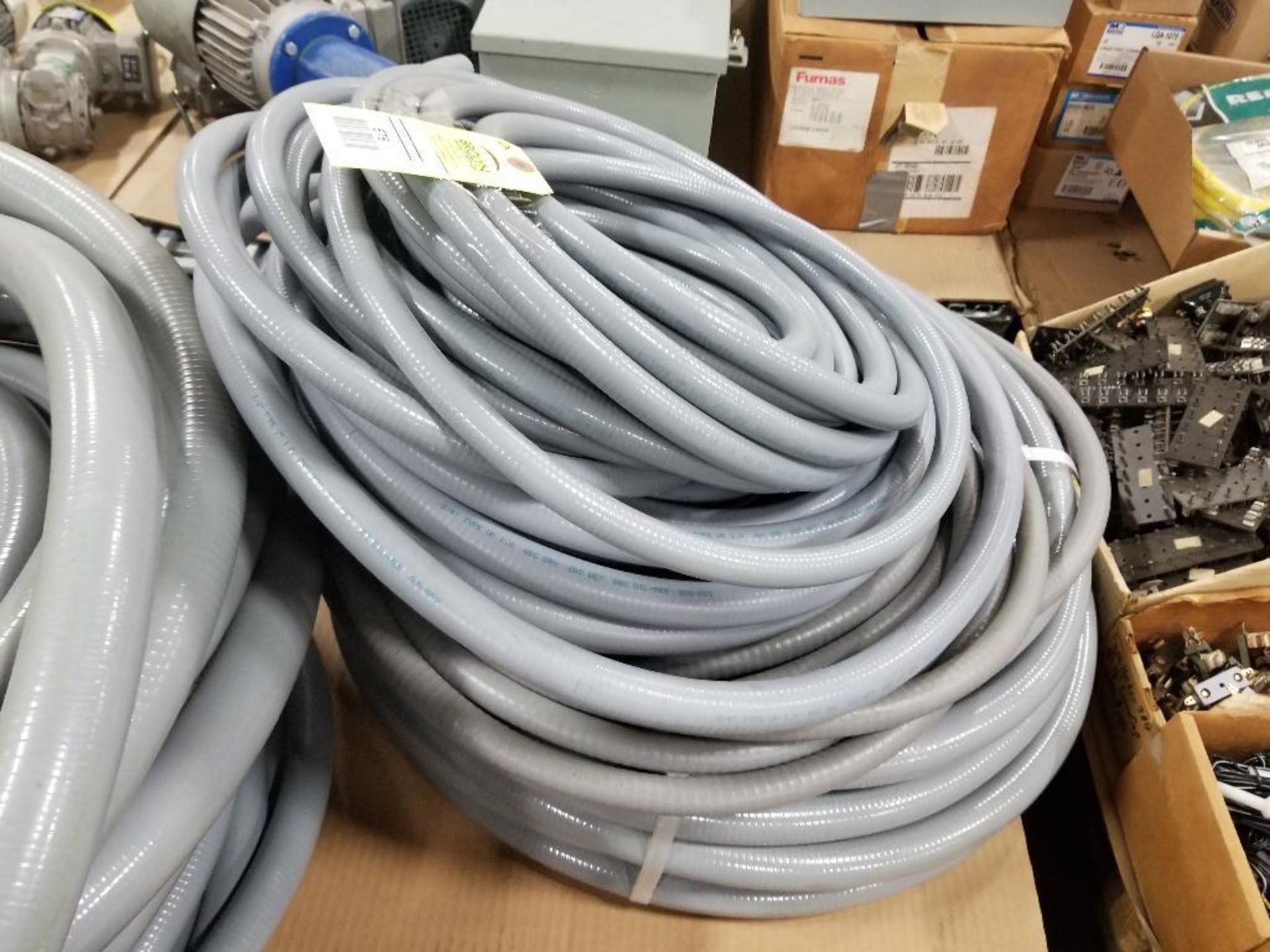 Assorted flexible conduit.